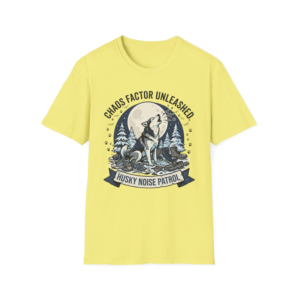 'Husky Noise Patrol' Graphic T-Shirt