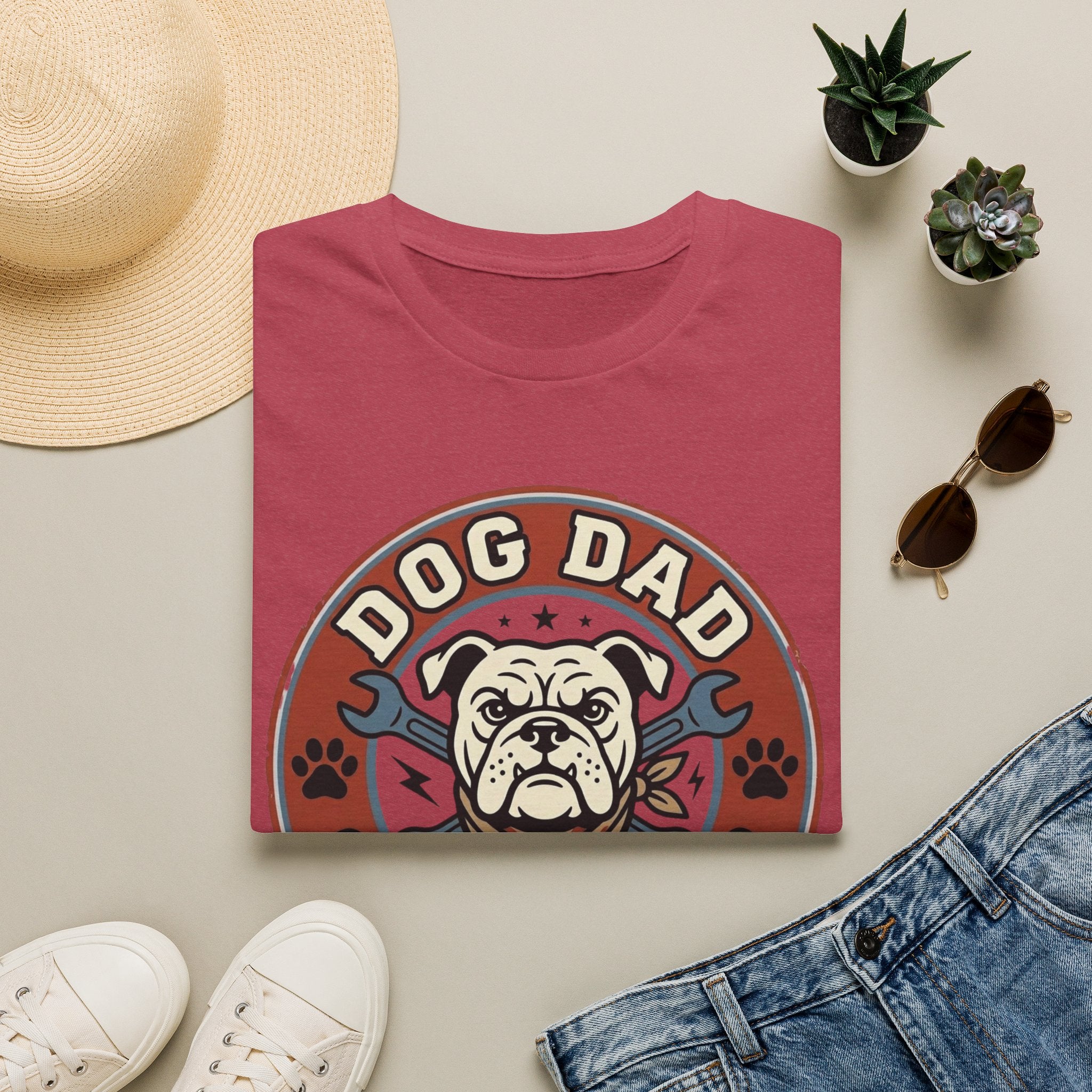 'Dog Dad Garage Club' Graphic T-shirts