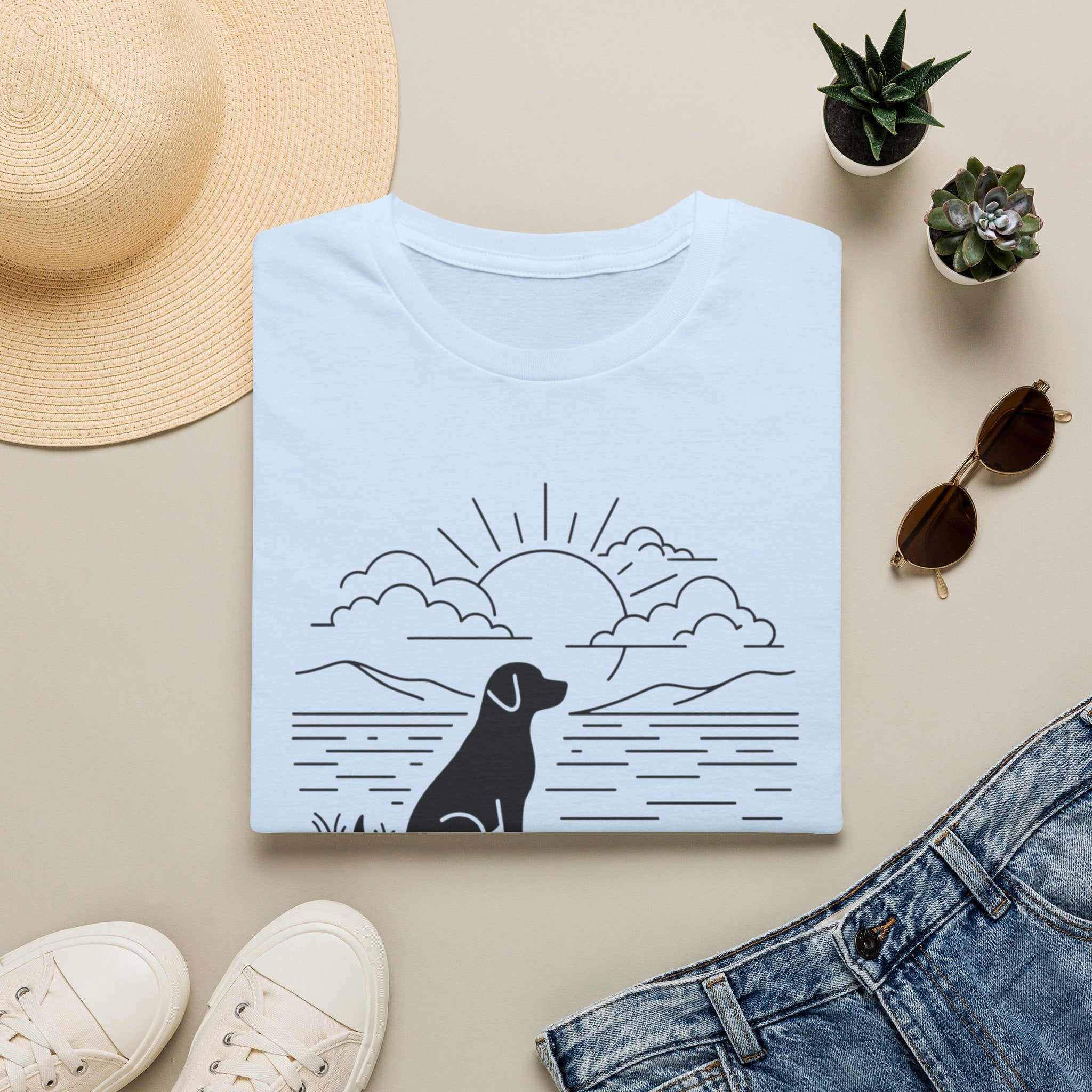 'Quiet Moments With My Dog' Graphic T-Shirt