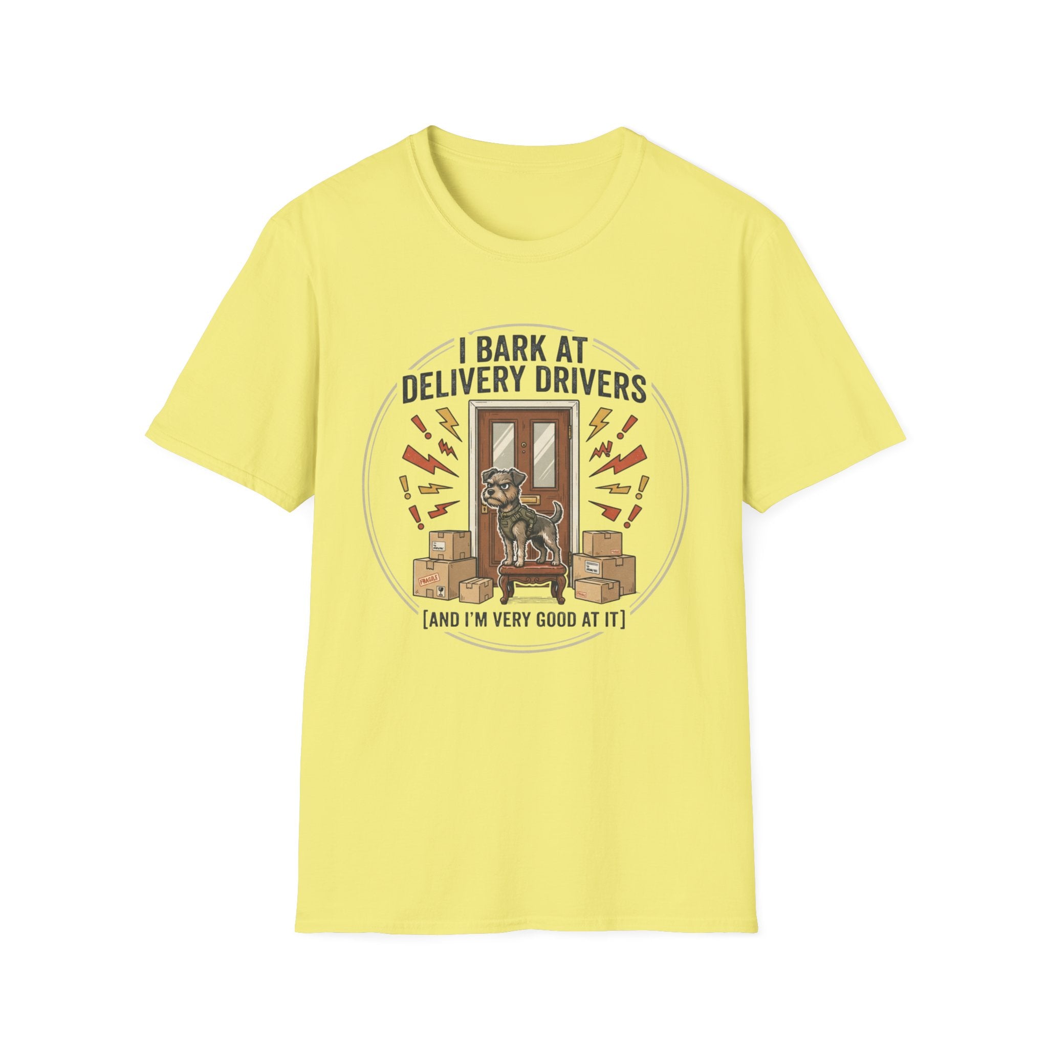 'I Bark At Delivery Drivers' Graphic T-Shirt