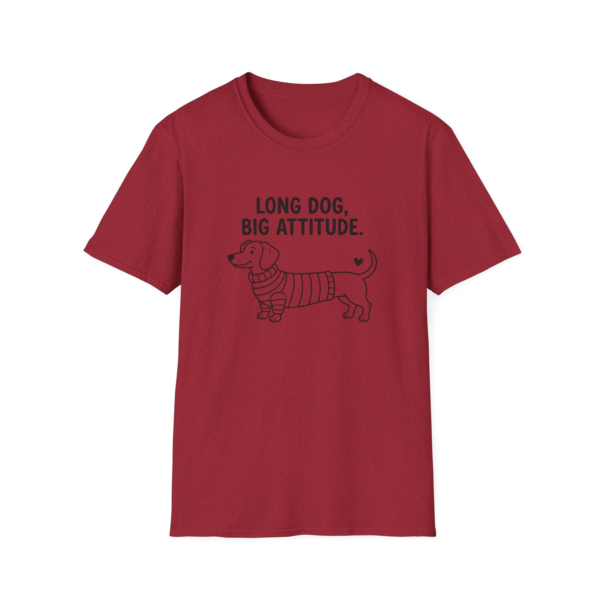 'Long Dog Big Attitude' Graphic T-Shirt
