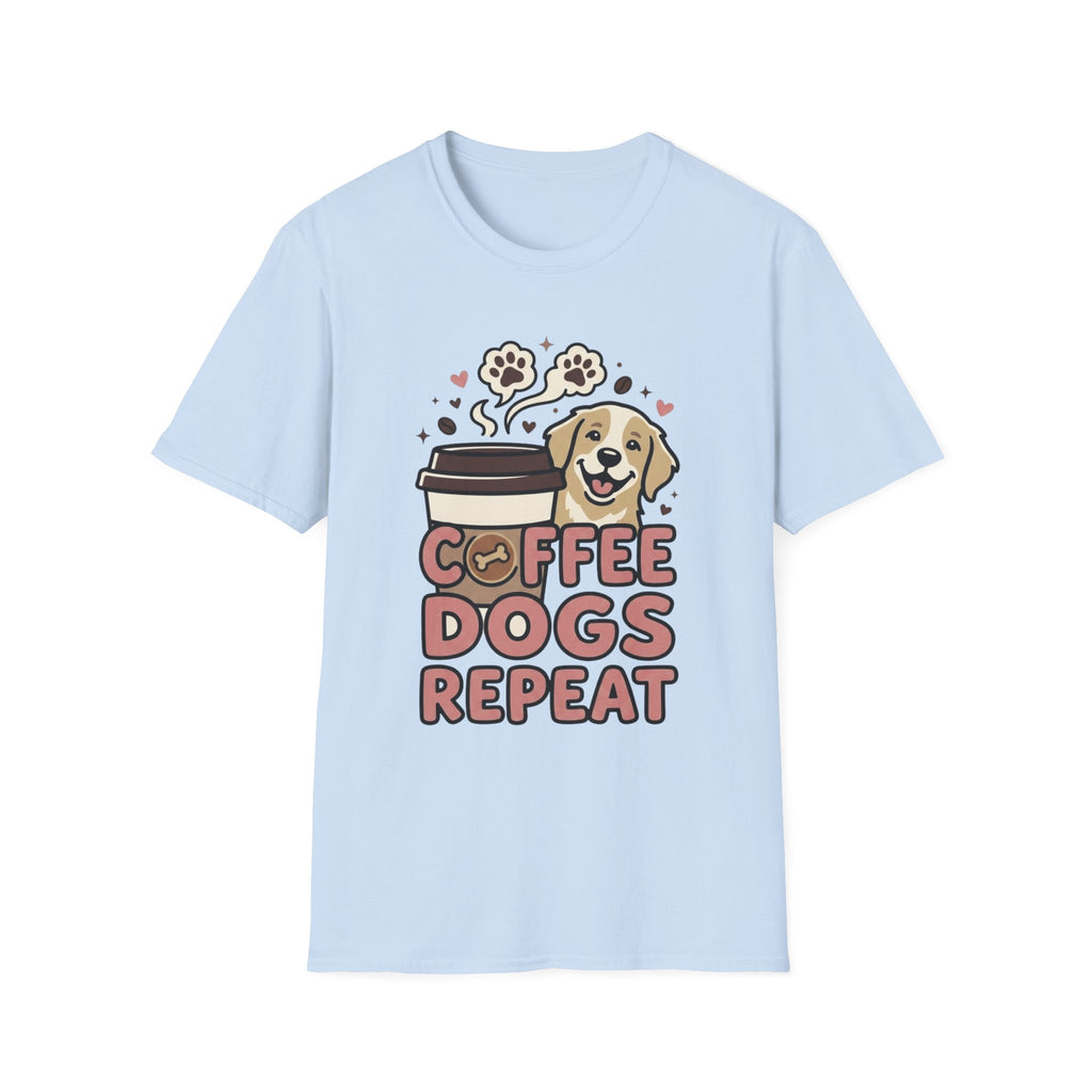 'Coffee Dogs Repeat' Graphic T-Shirt