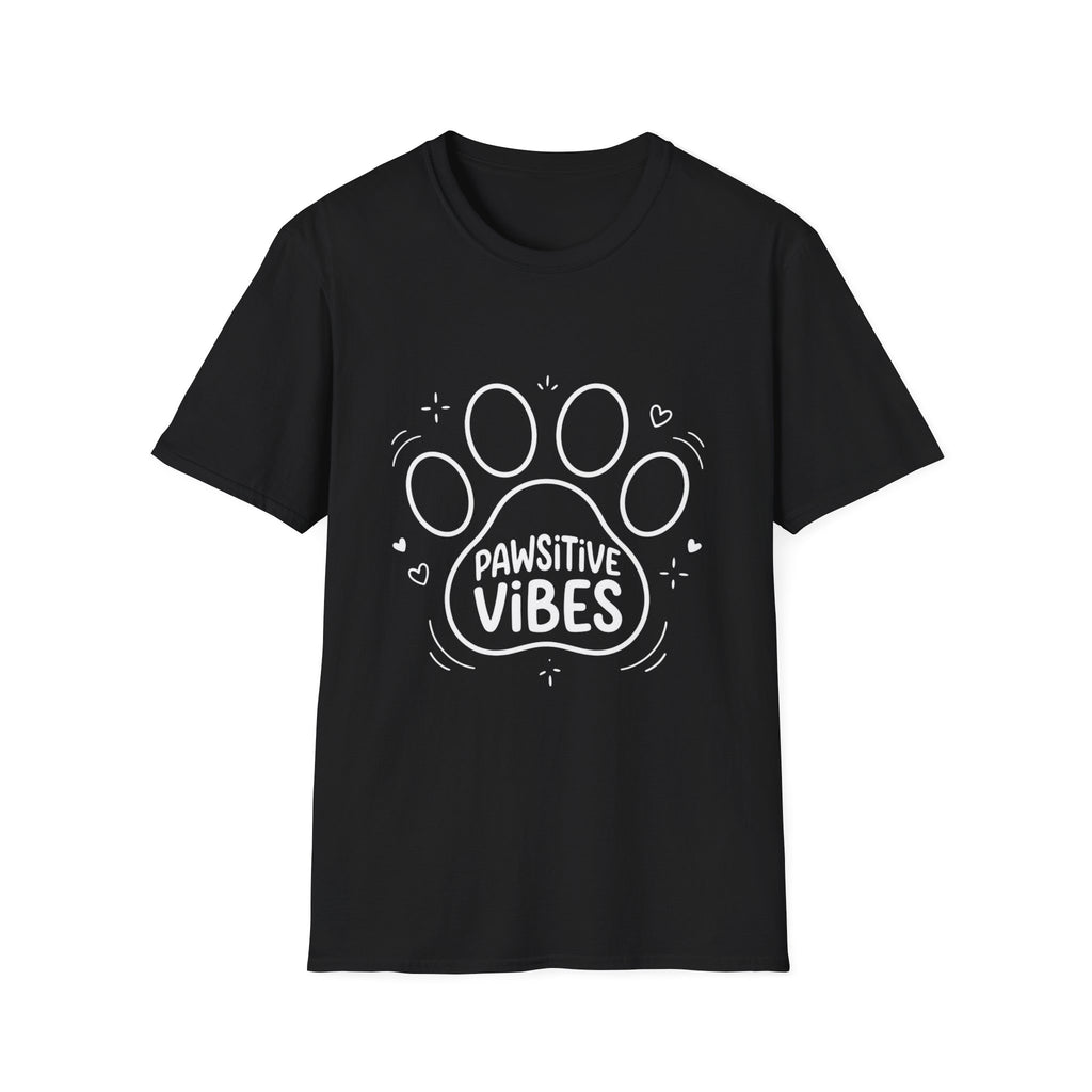 'Pawsitive Vibes' Graphic T-Shirt