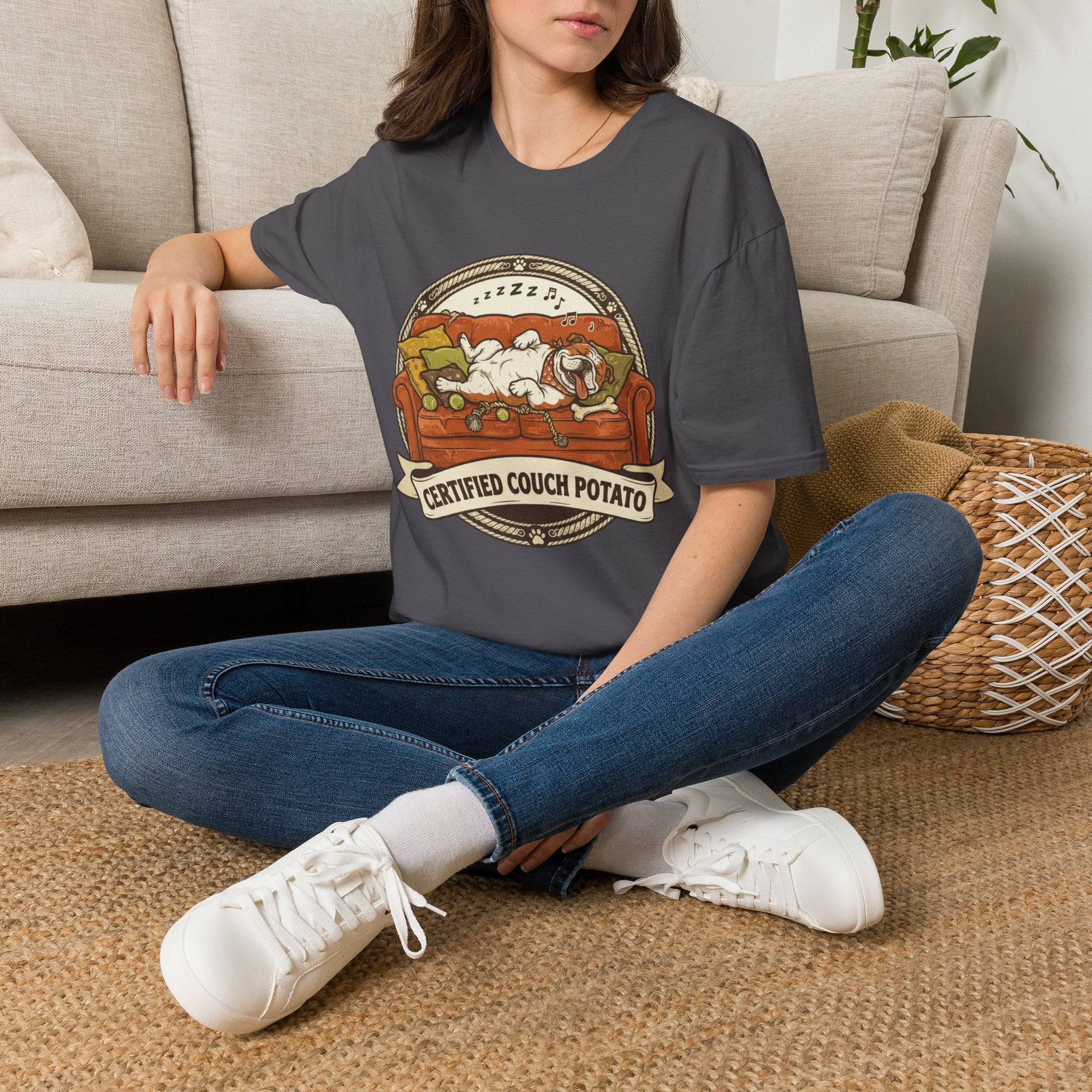 'Certified Couch Potato' Graphic T-Shirt