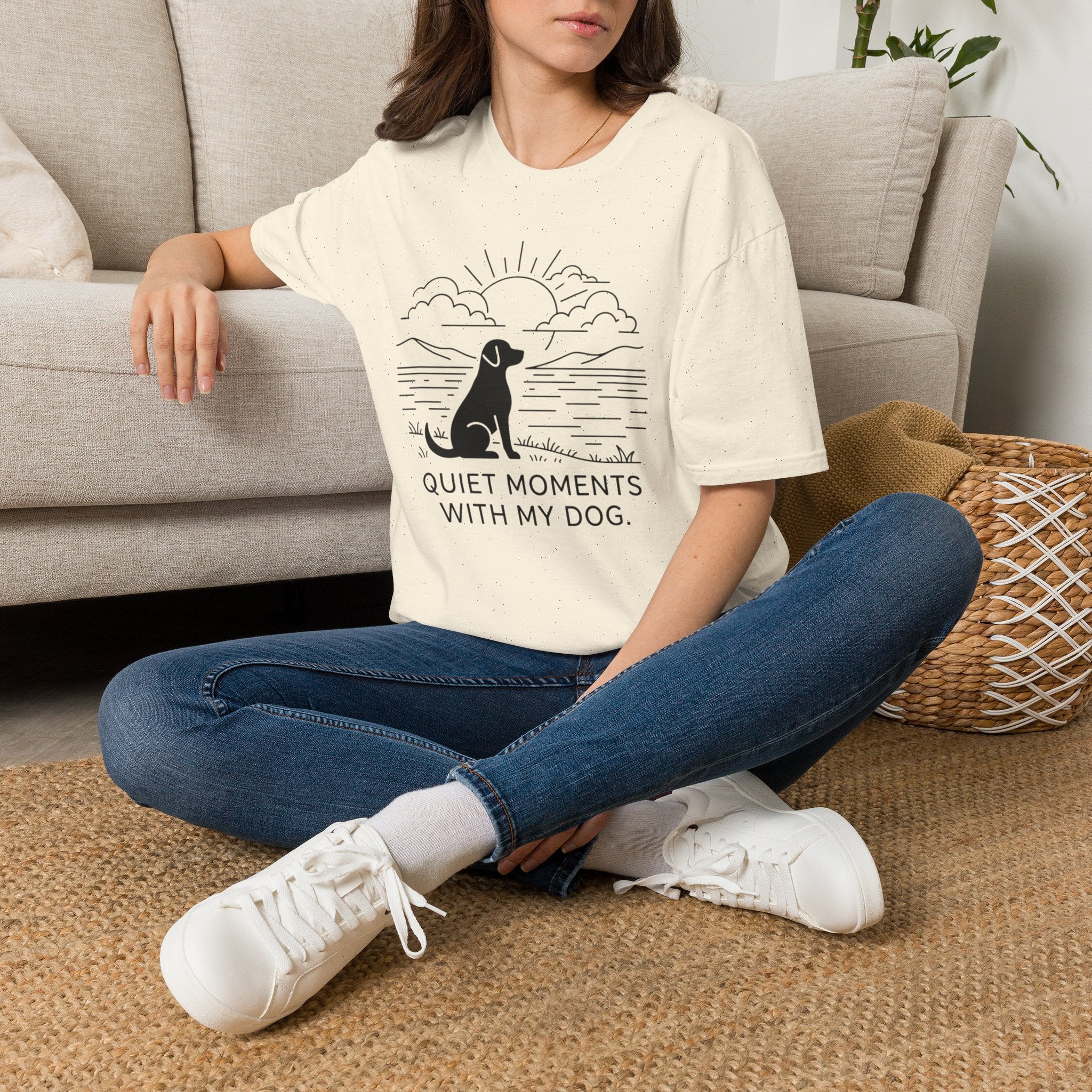 'Quiet Moments With My Dog' Graphic T-Shirt