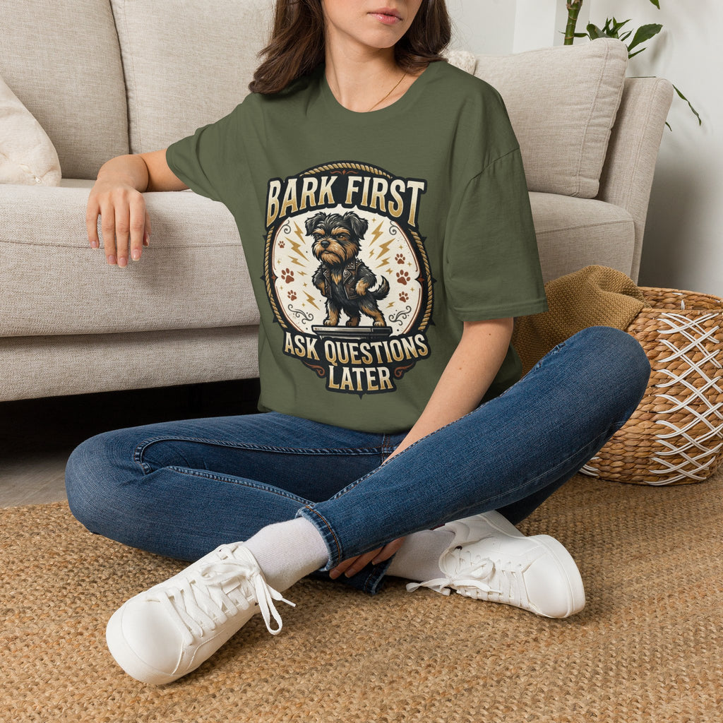 'Bark First Ask Question Later' Graphic T-Shirt
