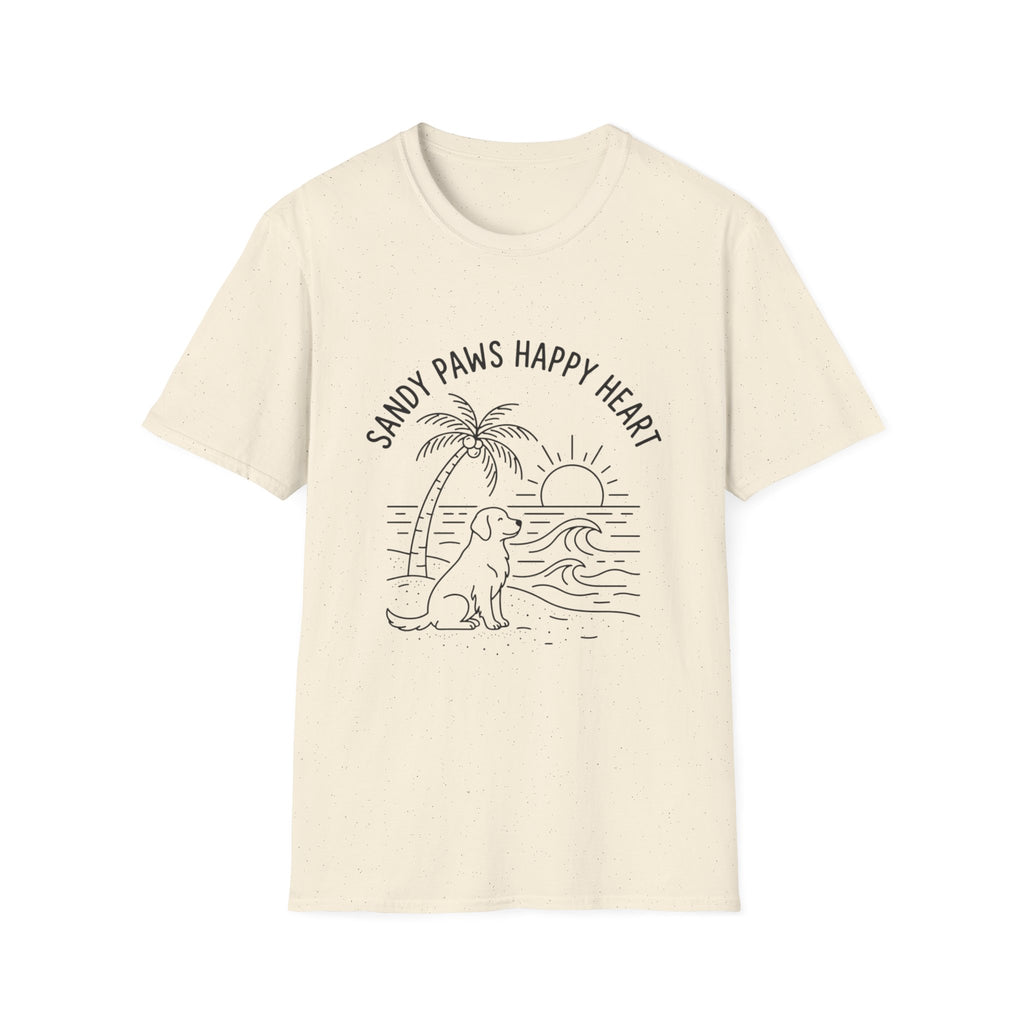 'Sandy Paws Happy Heart' Graphic T-Shirt