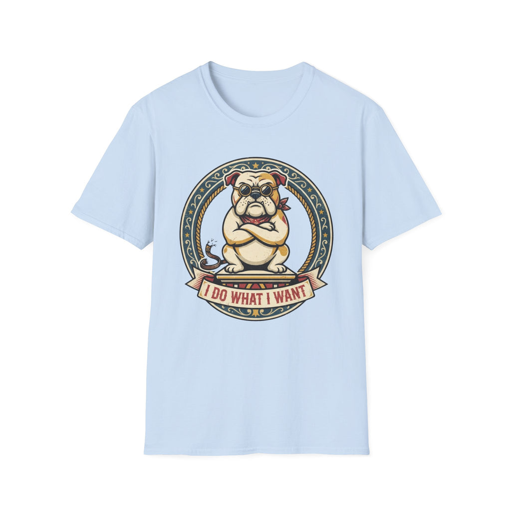 Bulldog 'I Do What I Want' Graphic T-Shirt