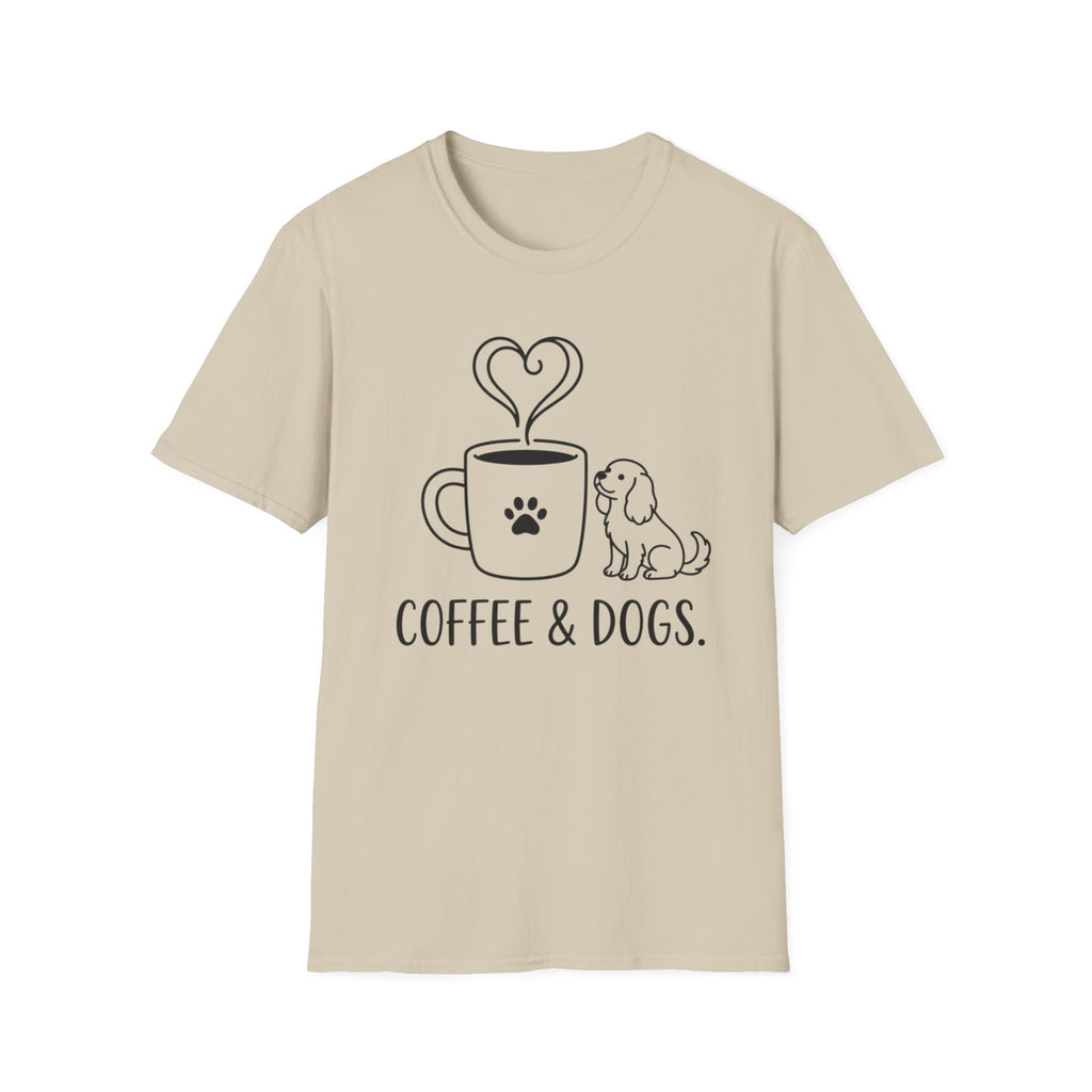 'Coffee & Dogs' Graphic T-Shirt
