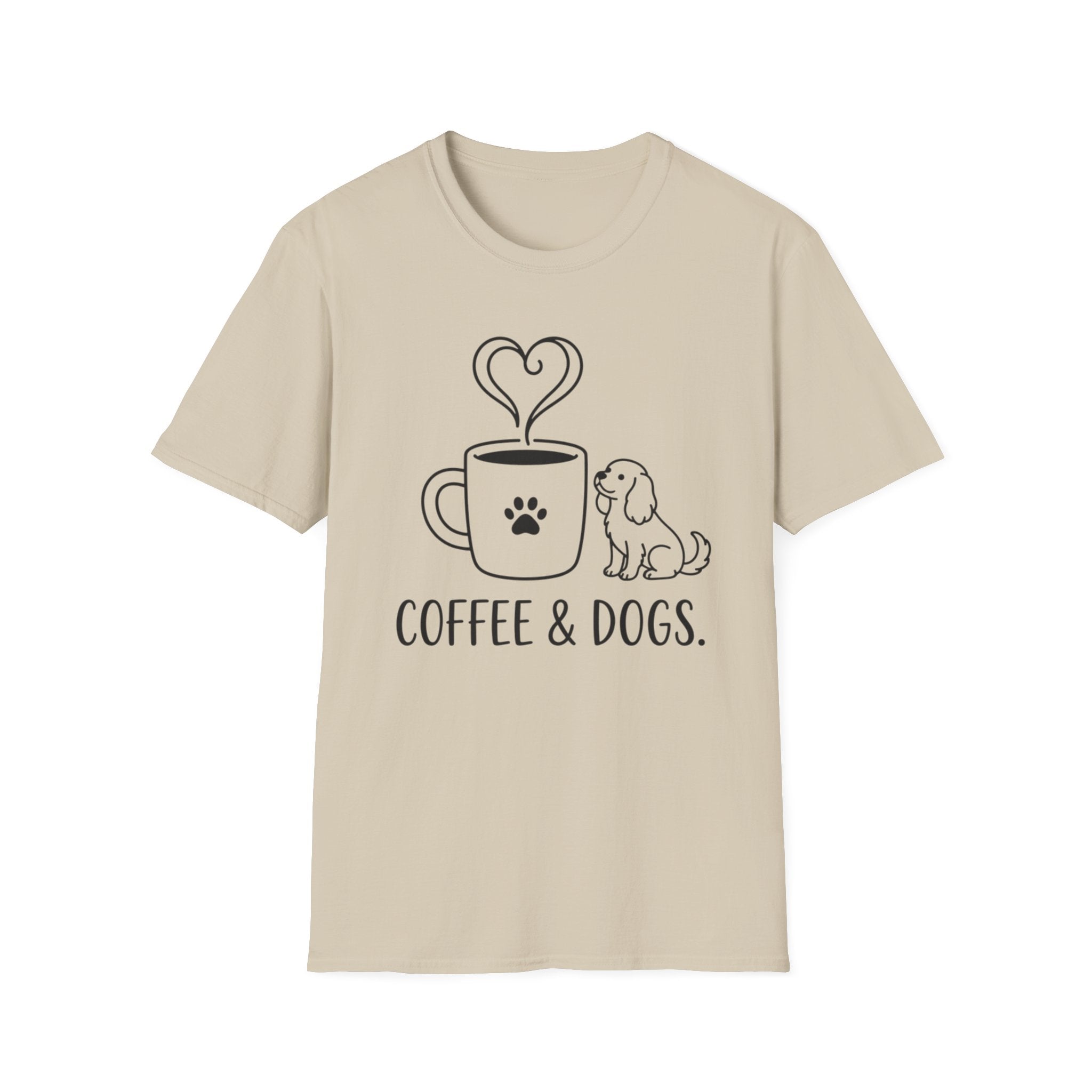 'Coffee & Dogs' Graphic T-Shirt