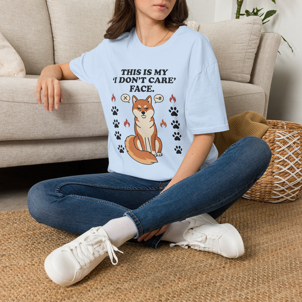'This Is My I Dont Care Face' Graphic T-Shirt