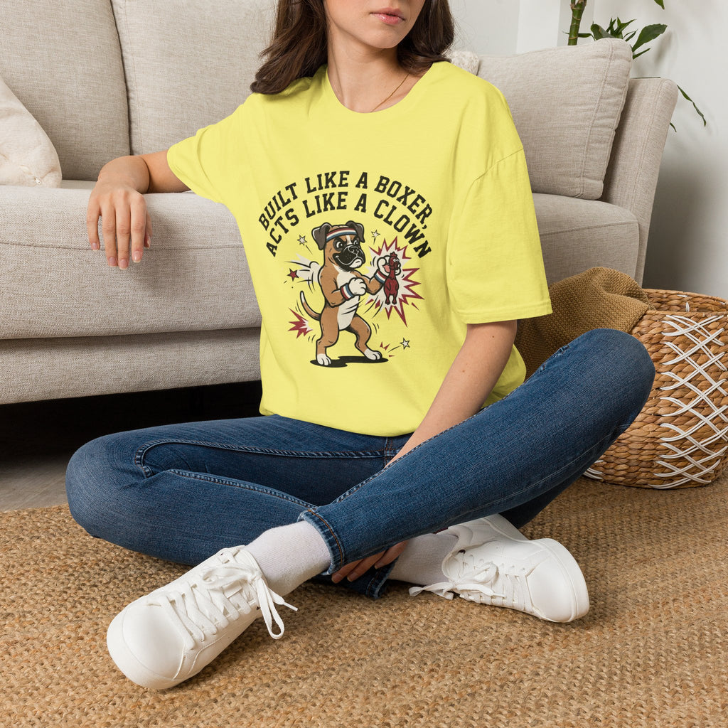 'Built Like A Boxer Acts Like A Clown' Graphic T-Shirt