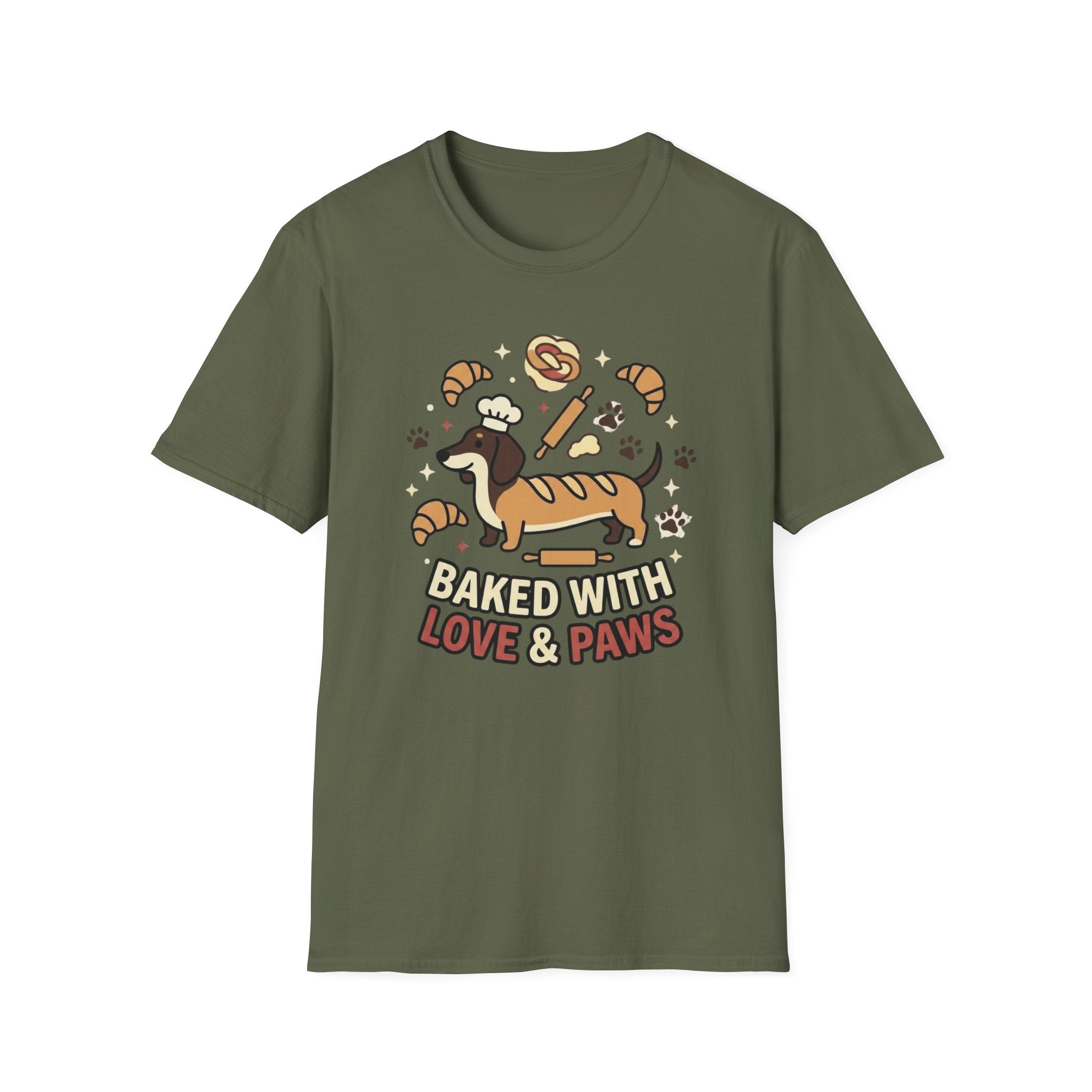 Baked with Love & Paws Graphic T-shirts