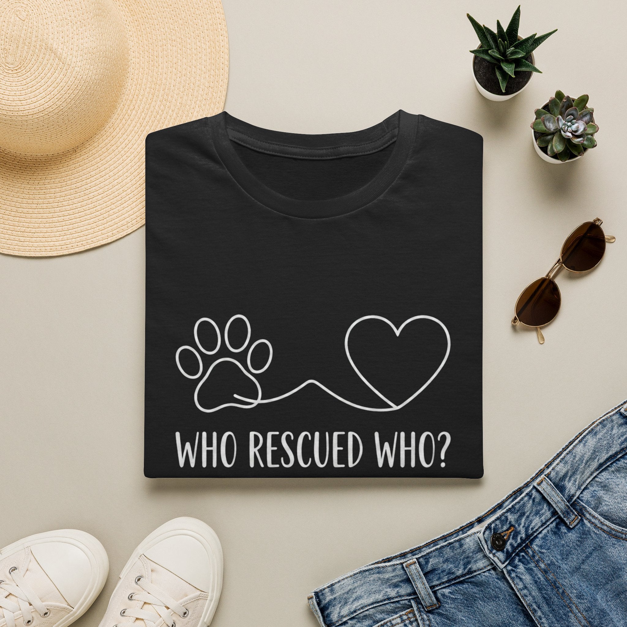 'Who Rescued Who?' Graphic T-Shirt