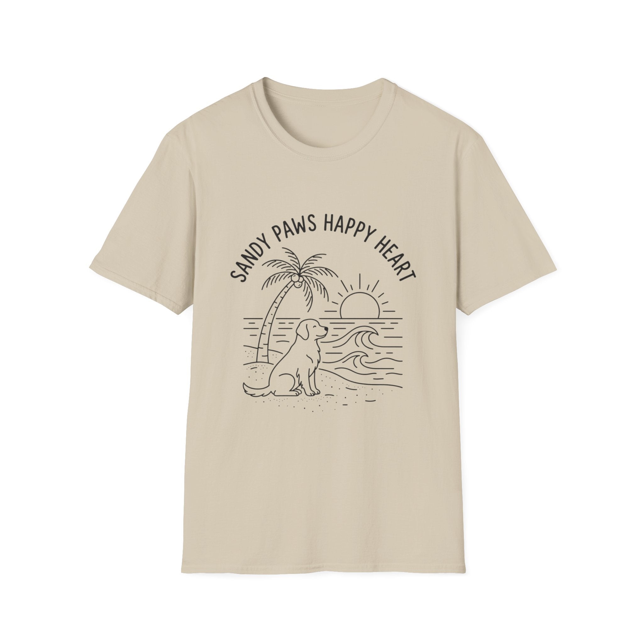 'Sandy Paws Happy Heart' Graphic T-Shirt
