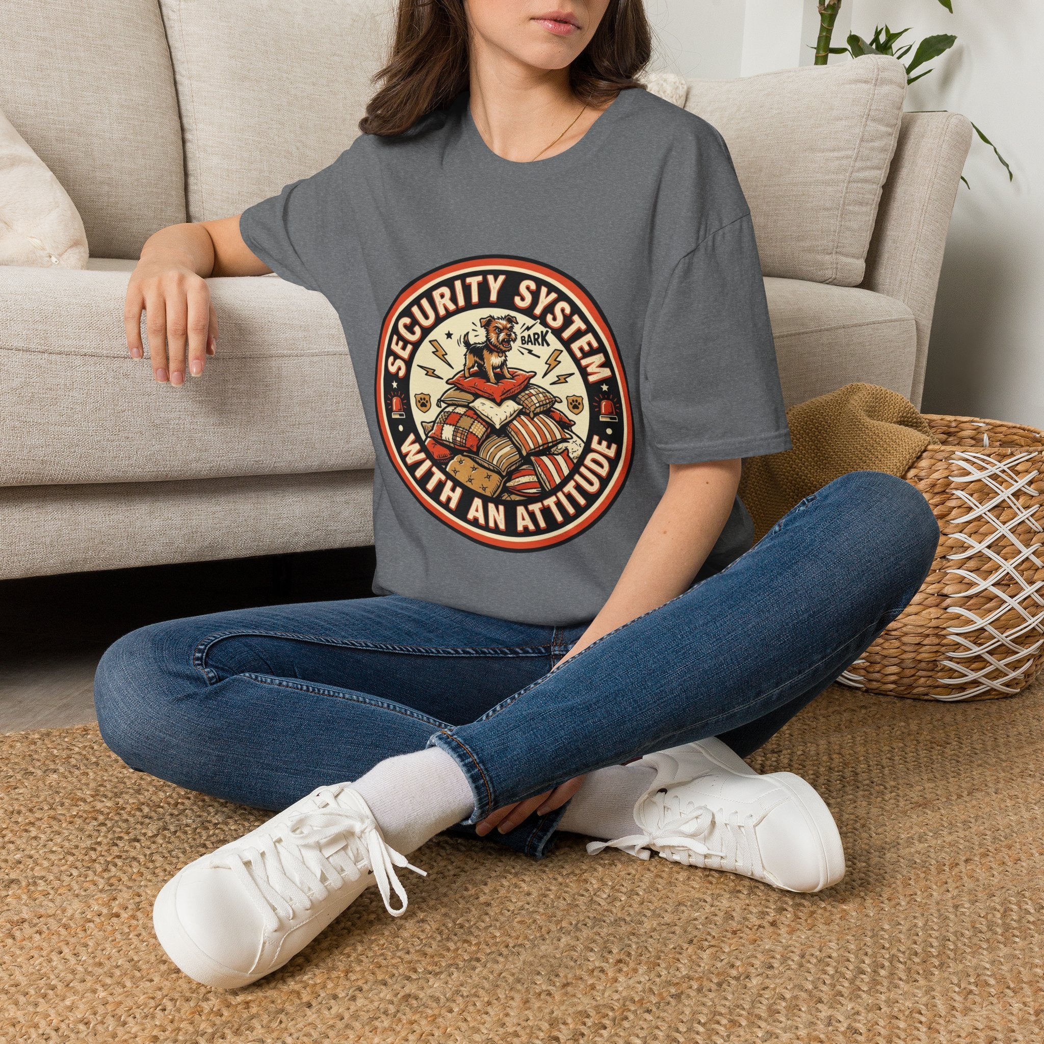 'Security System With An Attitude' Graphic T-Shirt