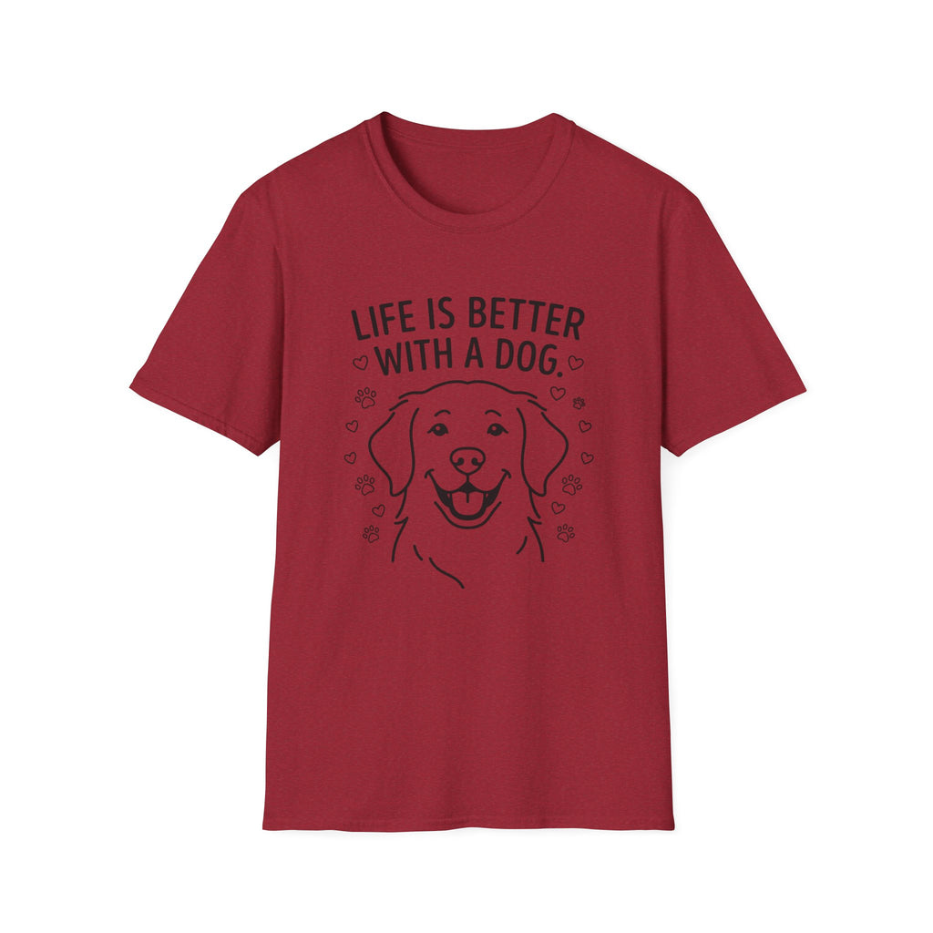 'Life Is Better With A Dog' Graphic T-Shirt