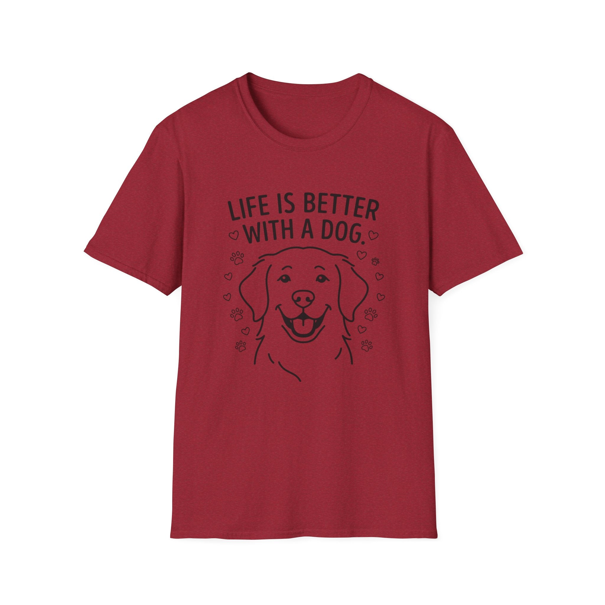 'Life Is Better With A Dog' Graphic T-Shirt