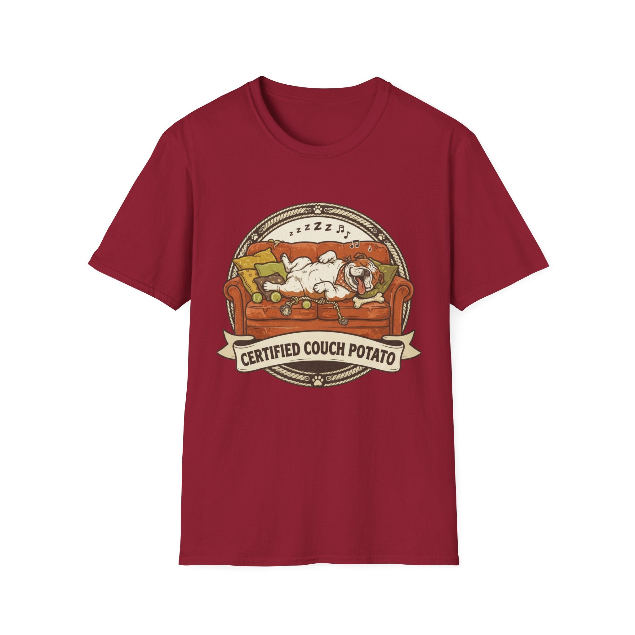 'Certified Couch Potato' Graphic T-Shirt