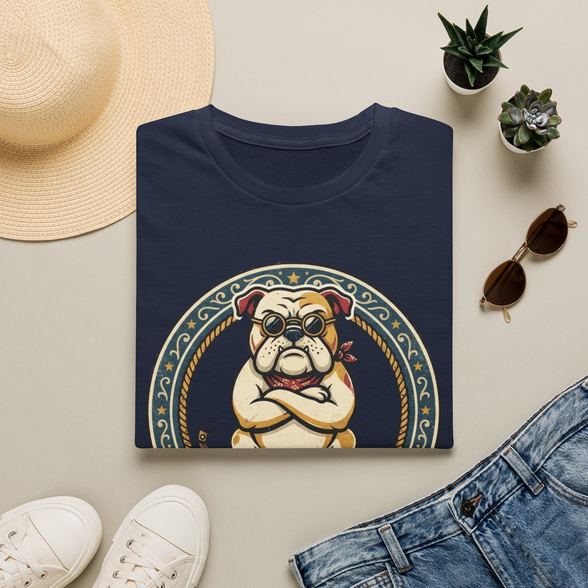 Bulldog 'I Do What I Want' Graphic T-Shirt