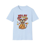 'Will Sit For Pizza' Graphic T-Shirt