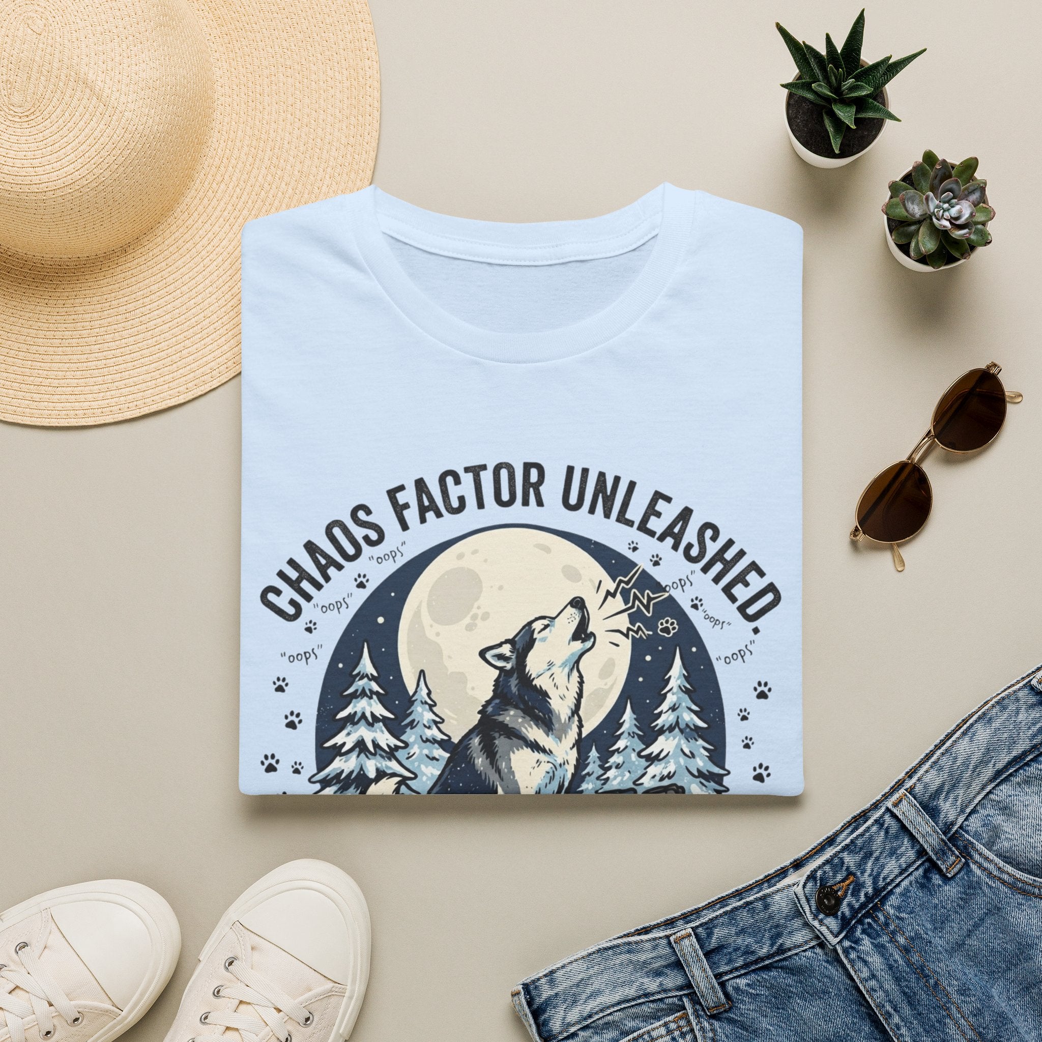 'Husky Noise Patrol' Graphic T-Shirt