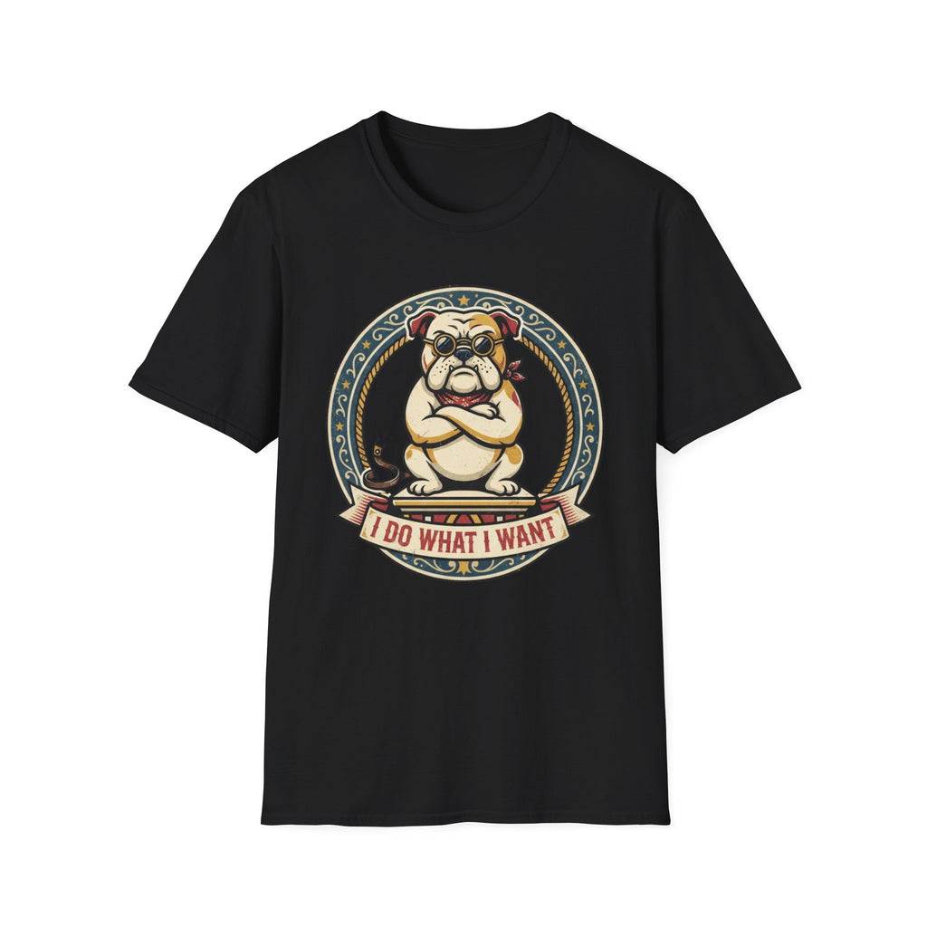 Bulldog 'I Do What I Want' Graphic T-Shirt