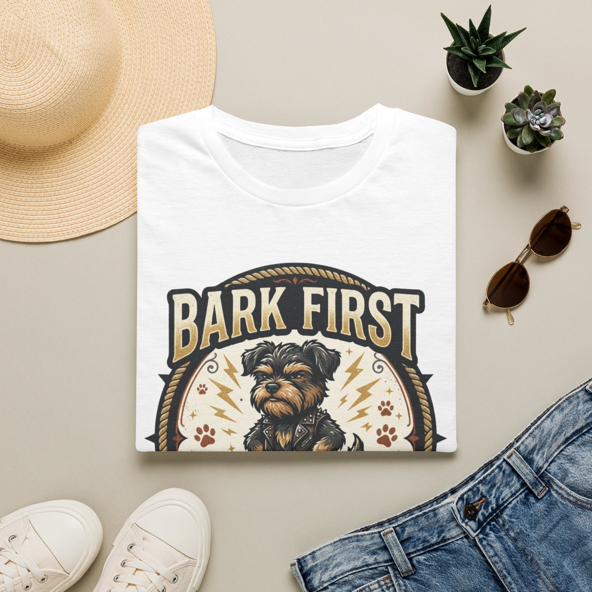 'Bark First Ask Question Later' Graphic T-Shirt