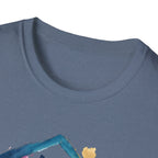Watercolor Cat Inside House T-Shirt