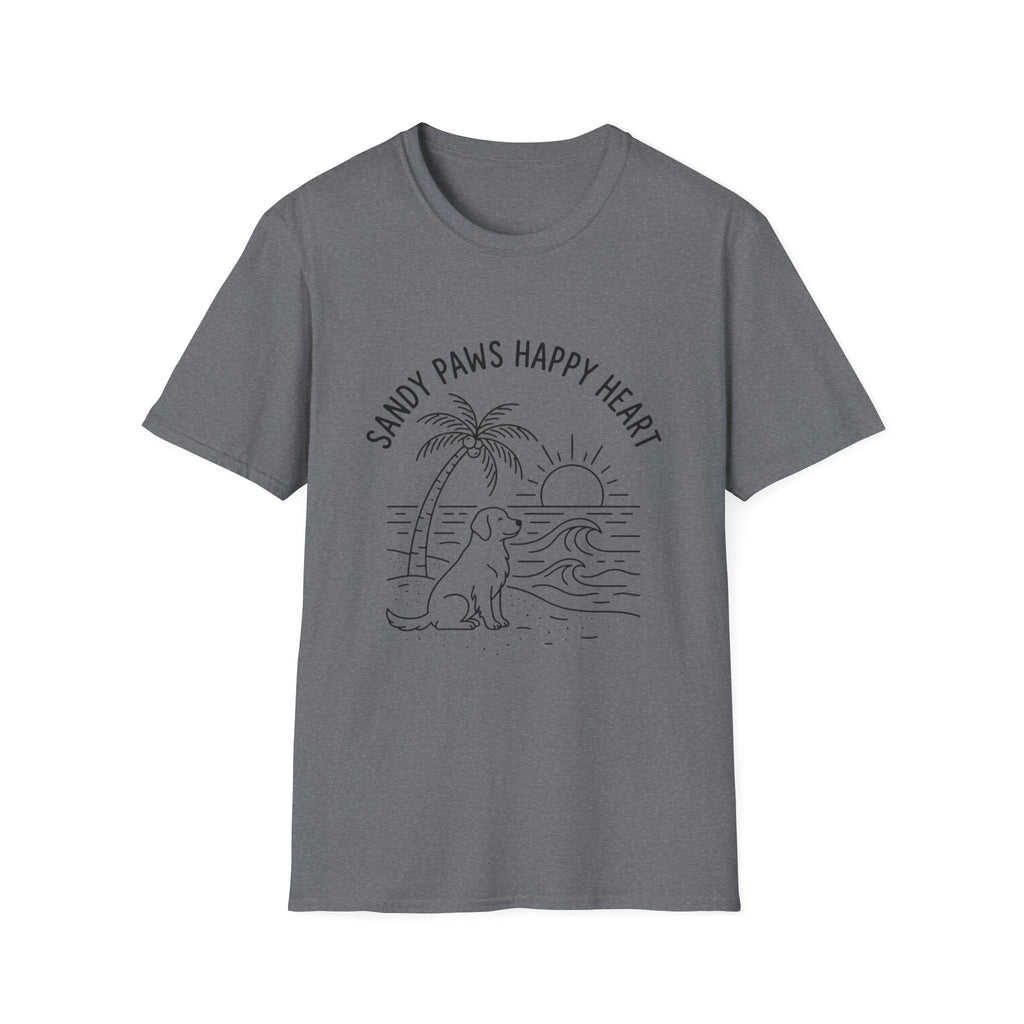 'Sandy Paws Happy Heart' Graphic T-Shirt