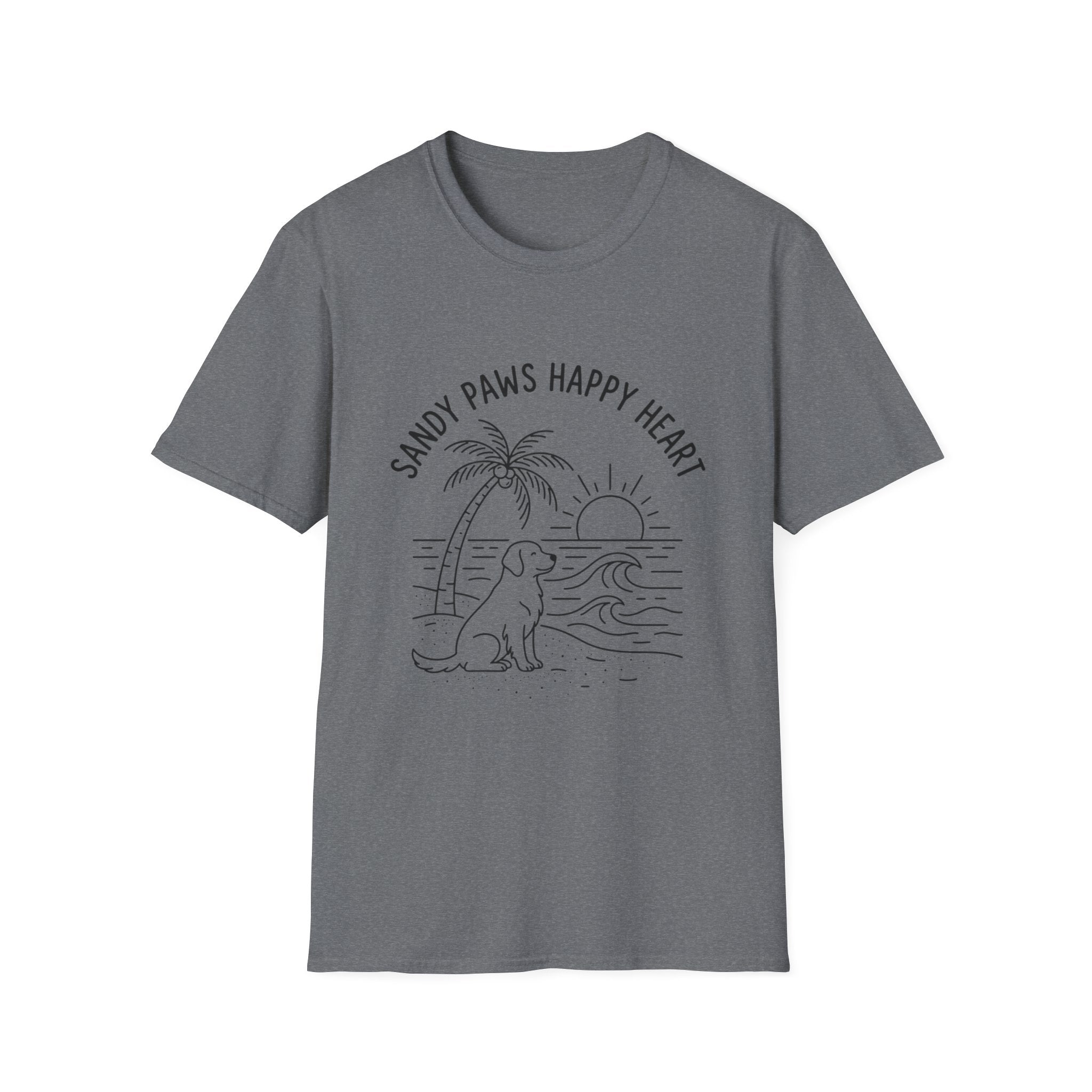 'Sandy Paws Happy Heart' Graphic T-Shirt