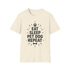 'Eat Sleep Pet Dog Repeat' Graphic T-Shirt