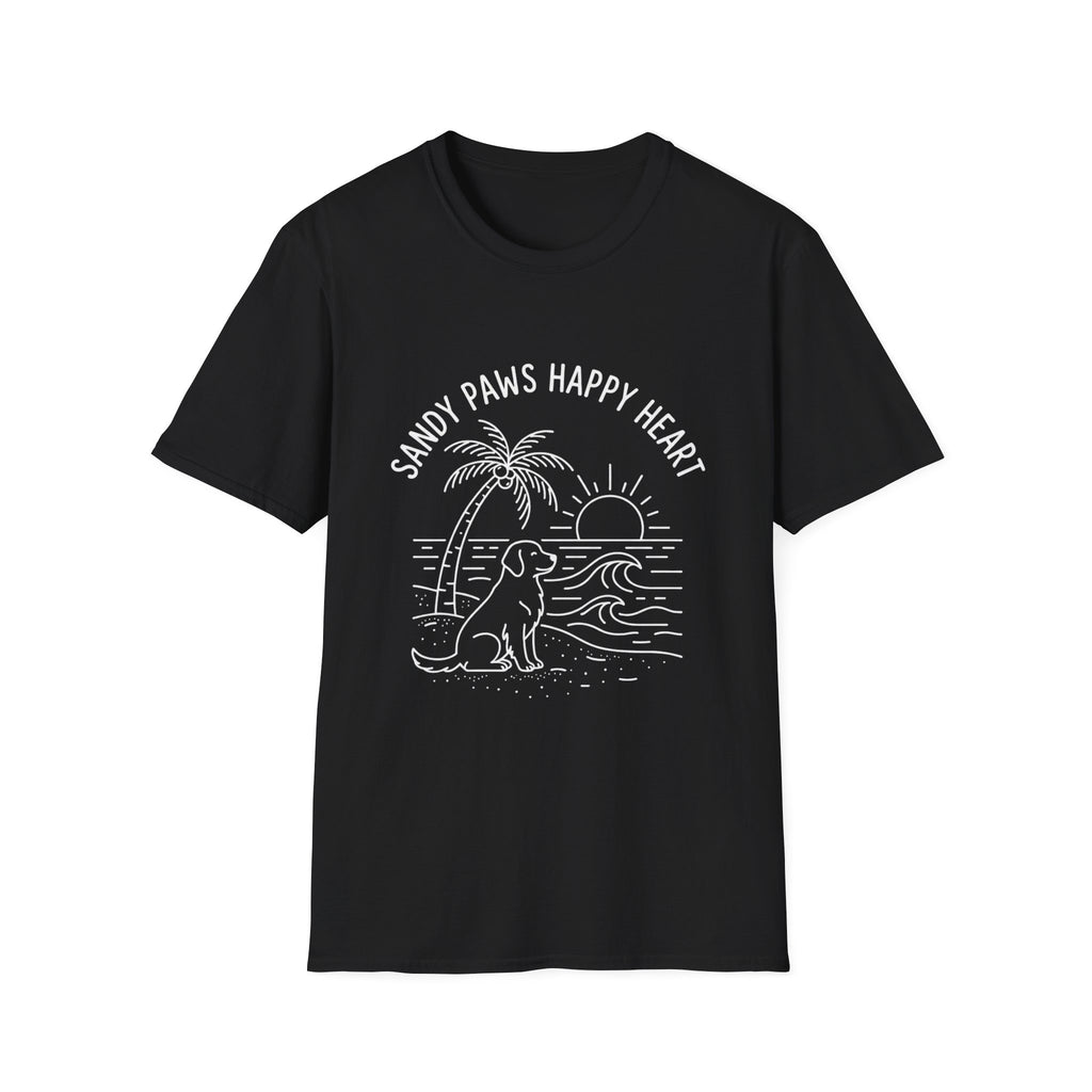 'Sandy Paws Happy Heart' Graphic T-Shirt