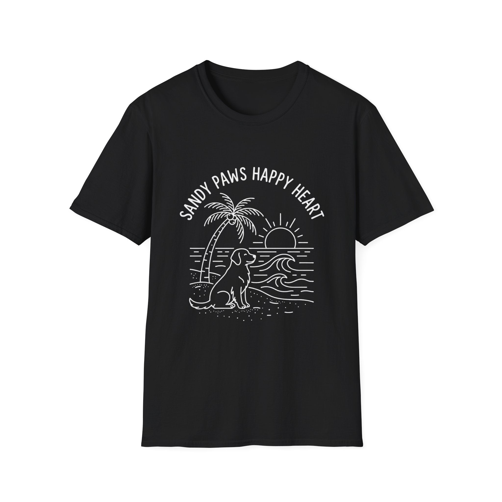 'Sandy Paws Happy Heart' Graphic T-Shirt