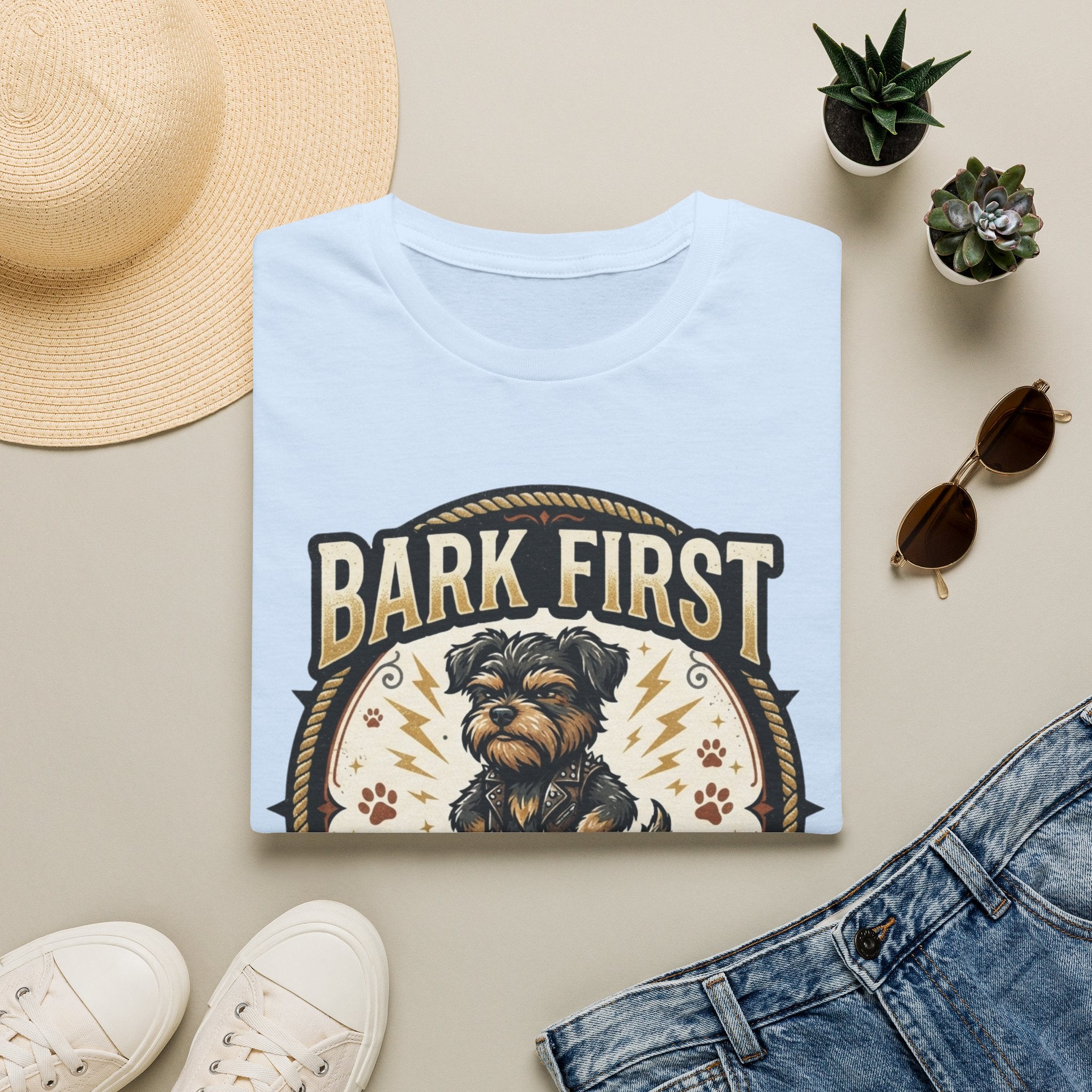 'Bark First Ask Question Later' Graphic T-Shirt