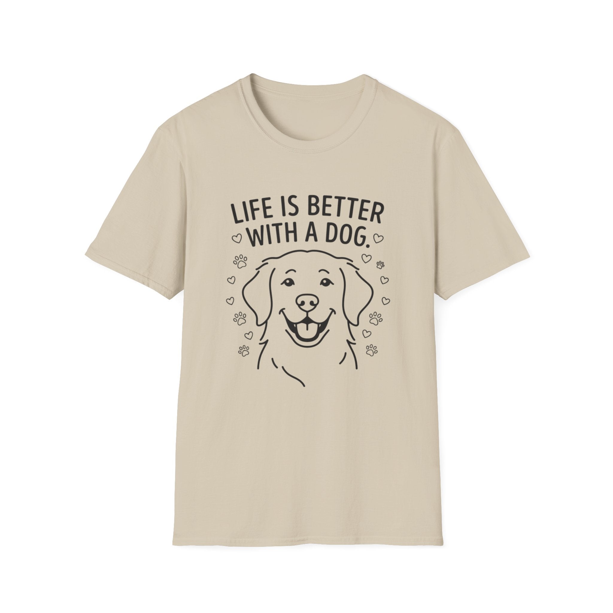 'Life Is Better With A Dog' Graphic T-Shirt