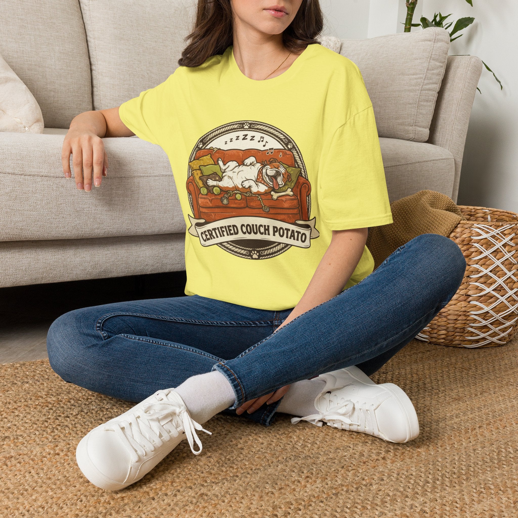 'Certified Couch Potato' Graphic T-Shirt