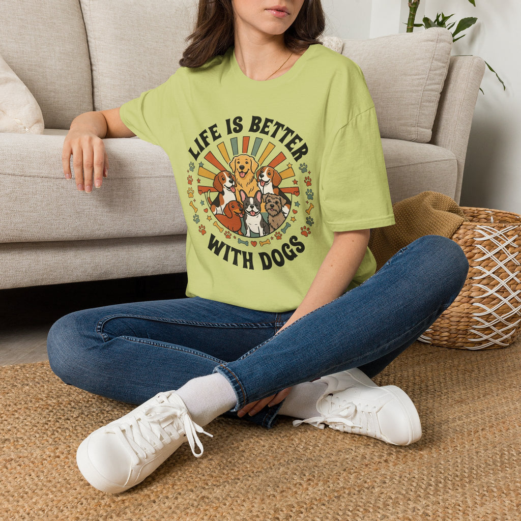 'Life Is Better With Dogs' Graphic T-Shirt