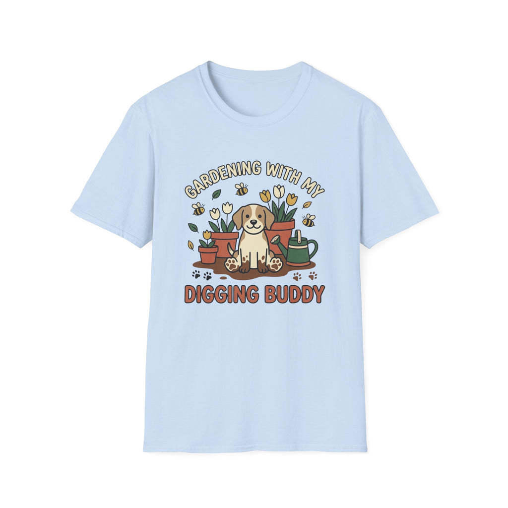 'Gardening With My Digging Buddy' Graphic T-Shirt