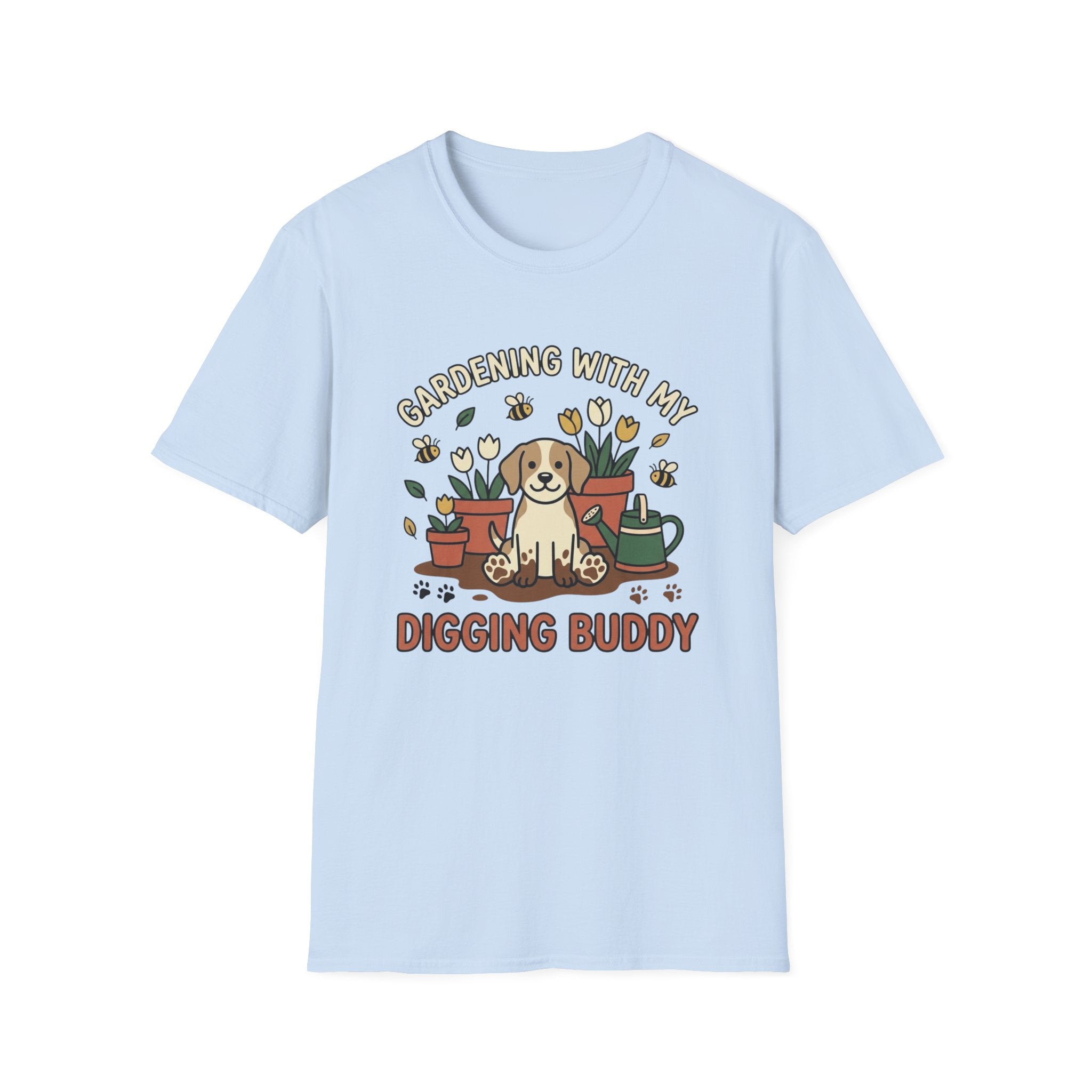 'Gardening With My Digging Buddy' Graphic T-Shirt