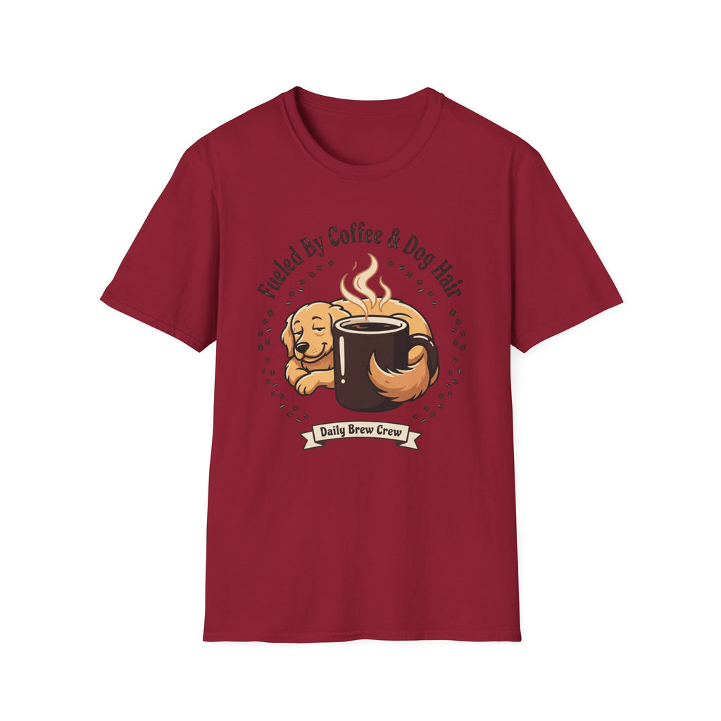 'Fueled by Coffee And Dog Hair' Graphic T-Shirt