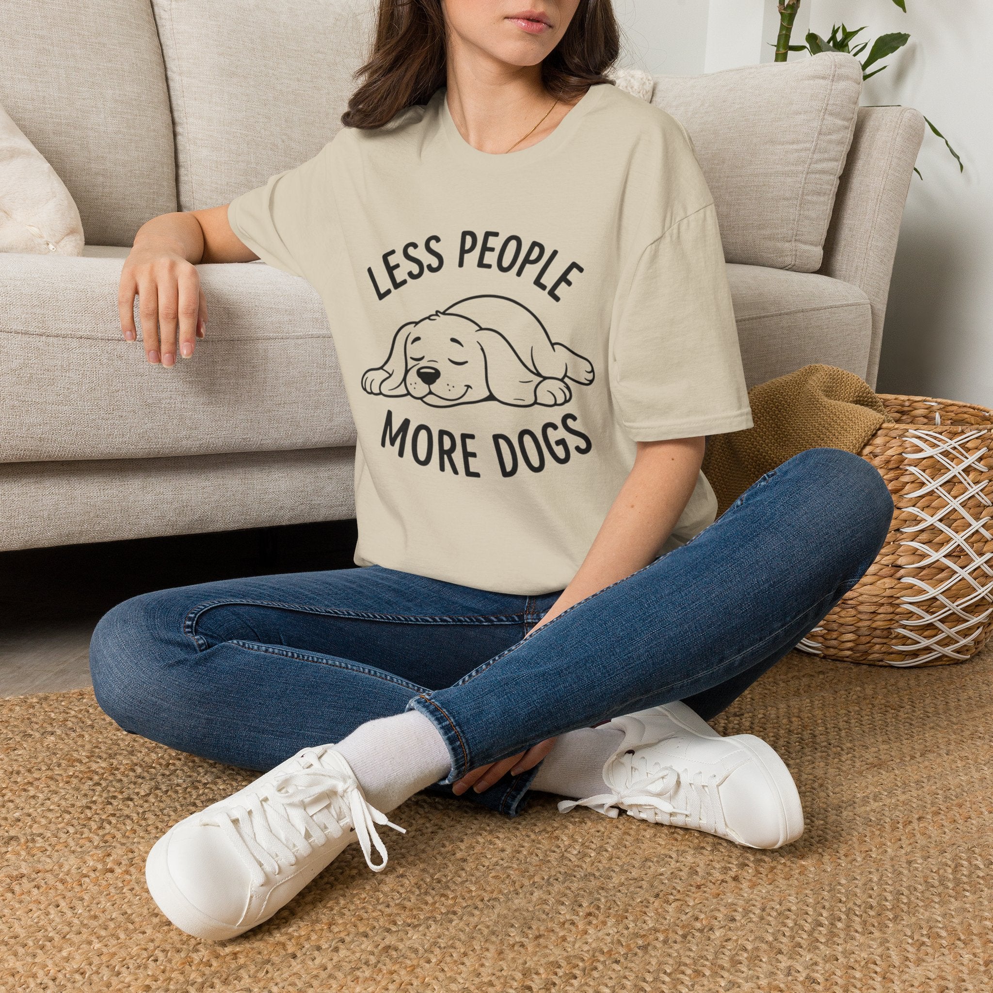 'Less People More Dogs' Graphic T-Shirt