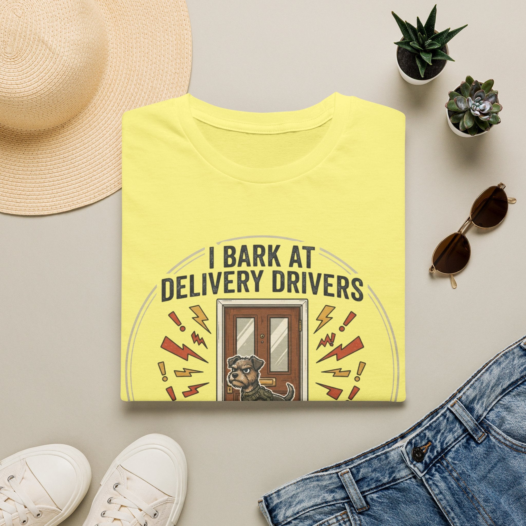 'I Bark At Delivery Drivers' Graphic T-Shirt