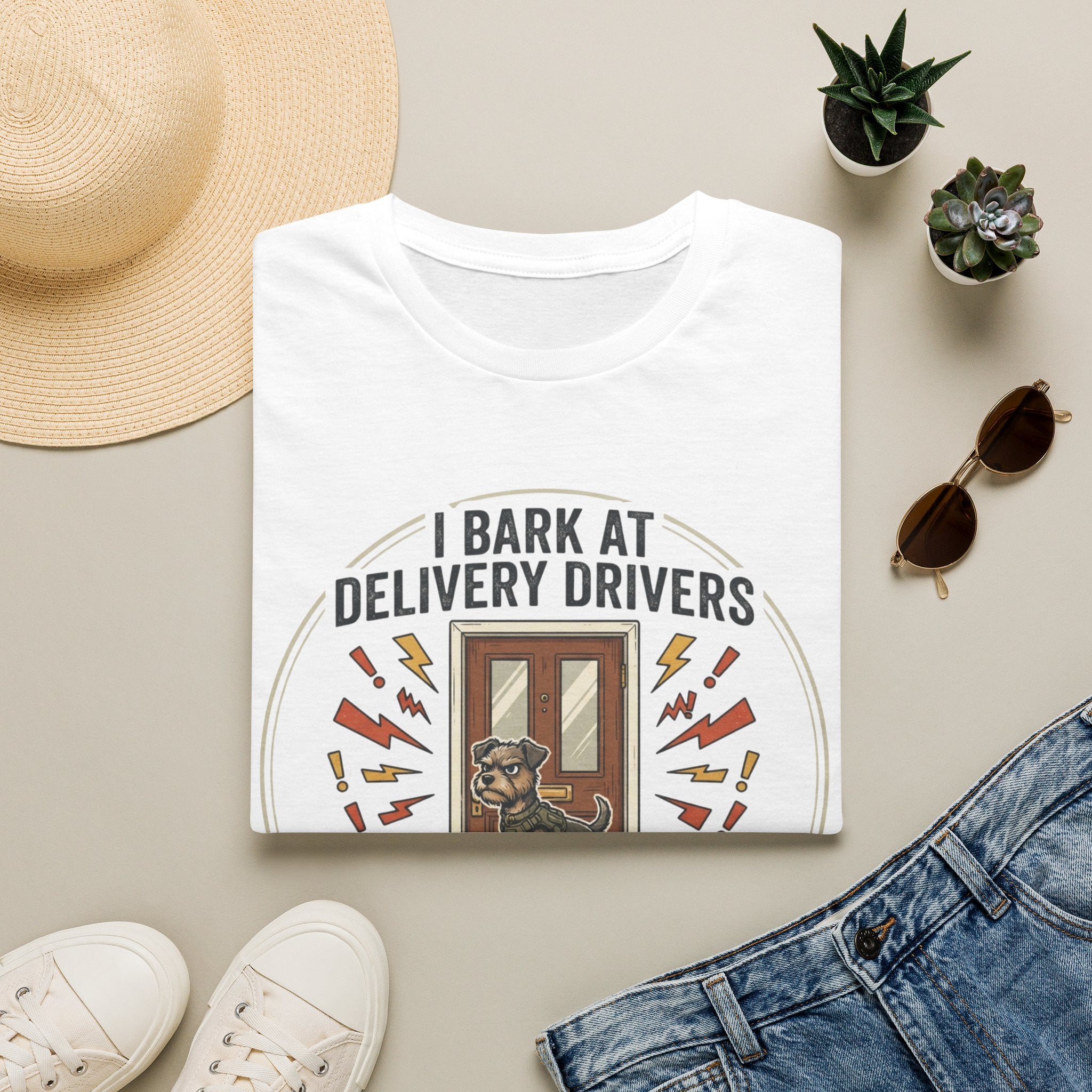 'I Bark At Delivery Drivers' Graphic T-Shirt