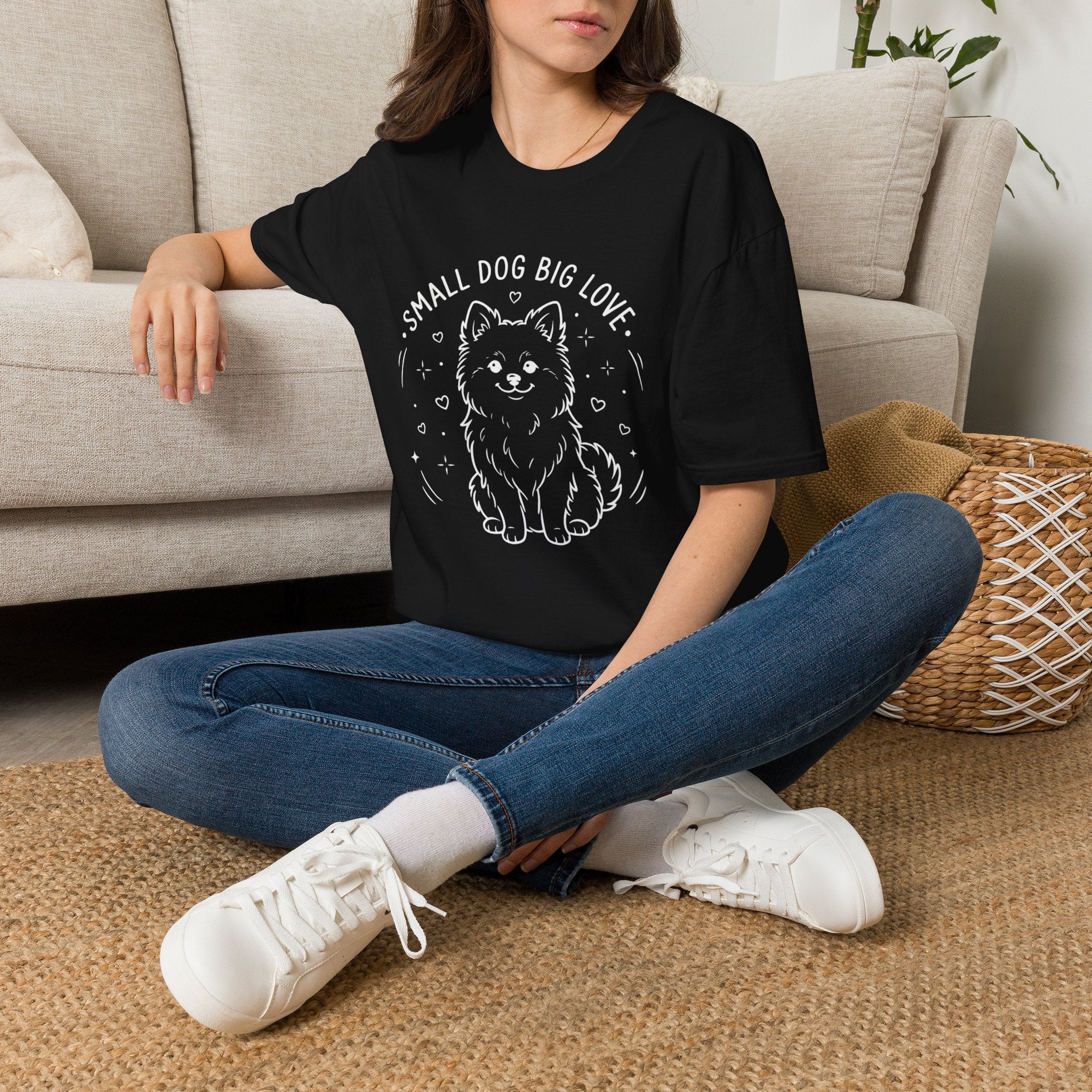 'Small Dog Big Love' Graphic T-Shirt