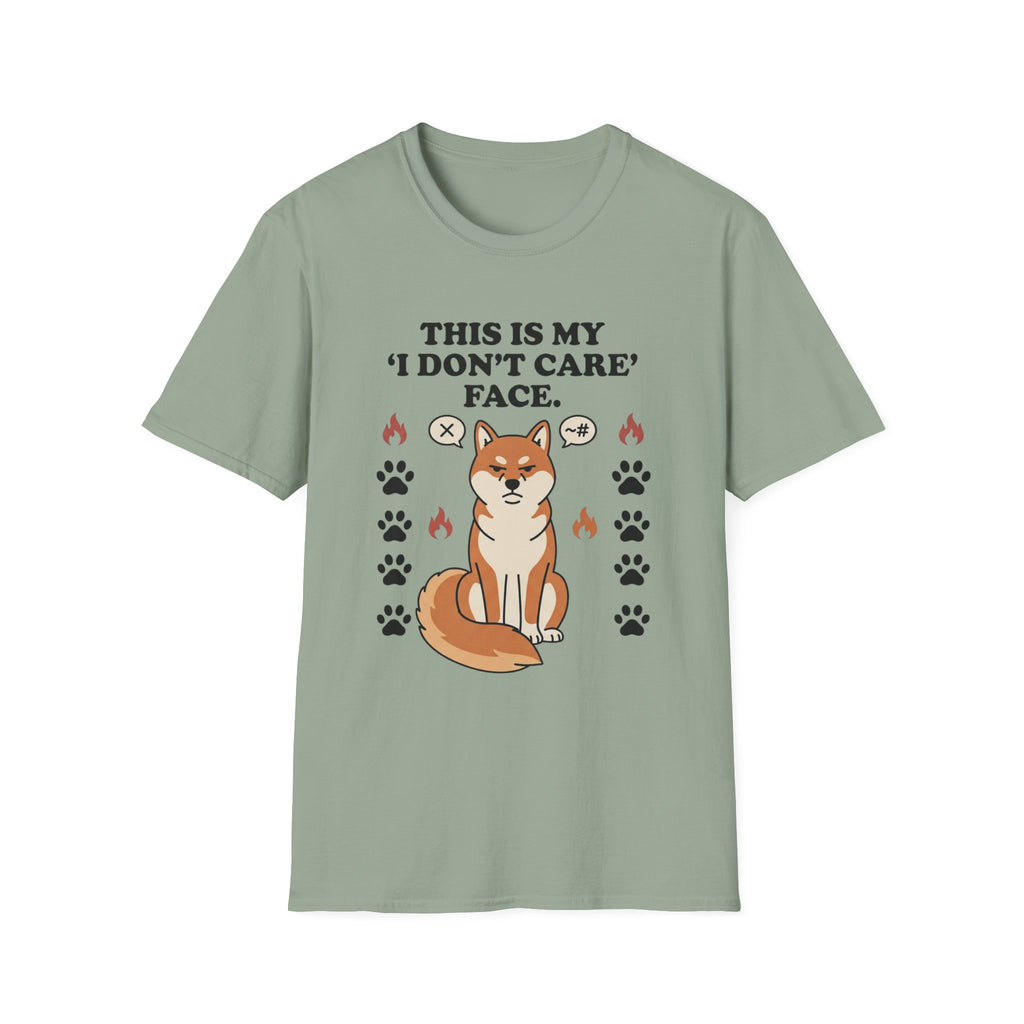 'This Is My I Dont Care Face' Graphic T-Shirt