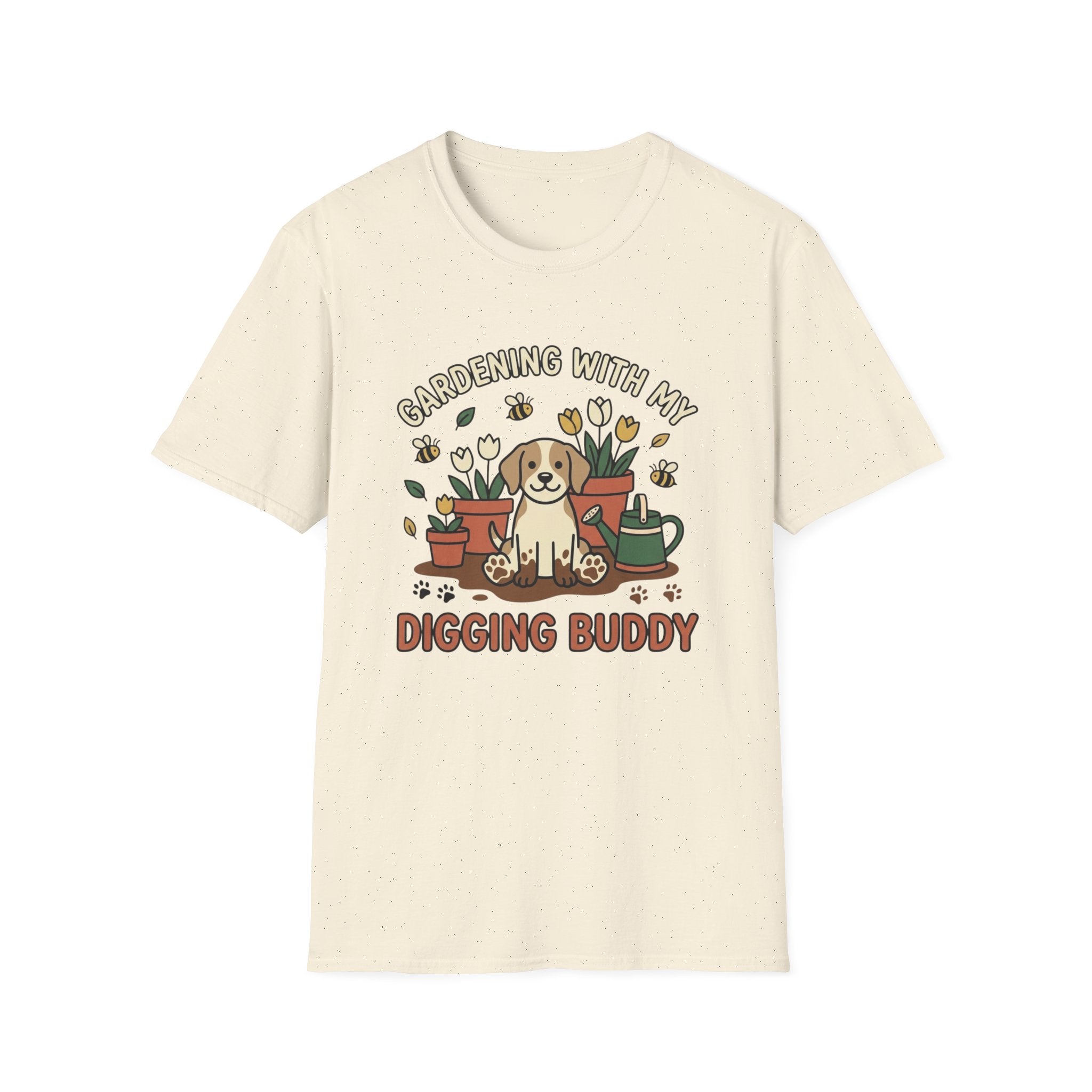 'Gardening With My Digging Buddy' Graphic T-Shirt