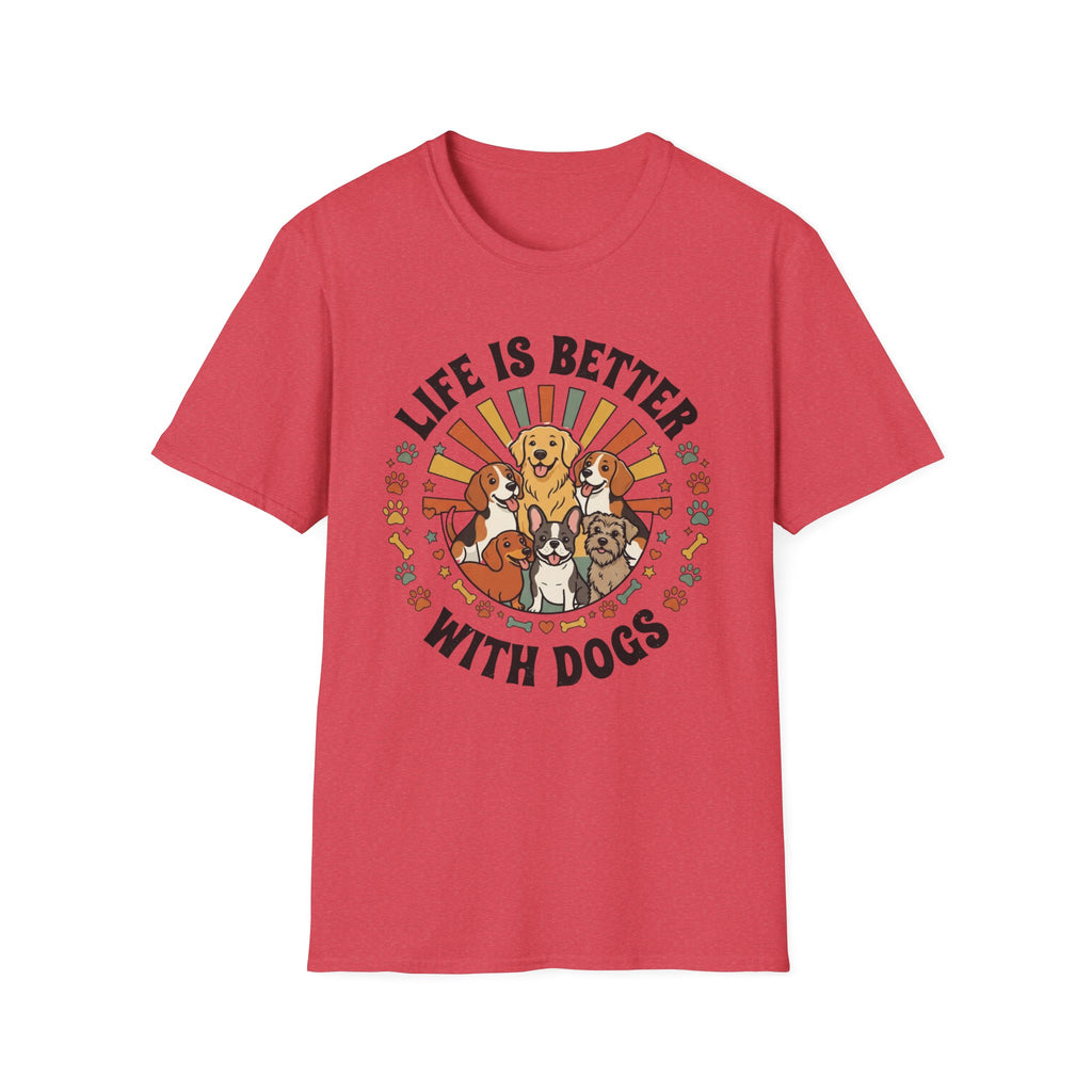 'Life Is Better With Dogs' Graphic T-Shirt