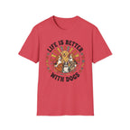 'Life Is Better With Dogs' Graphic T-Shirt