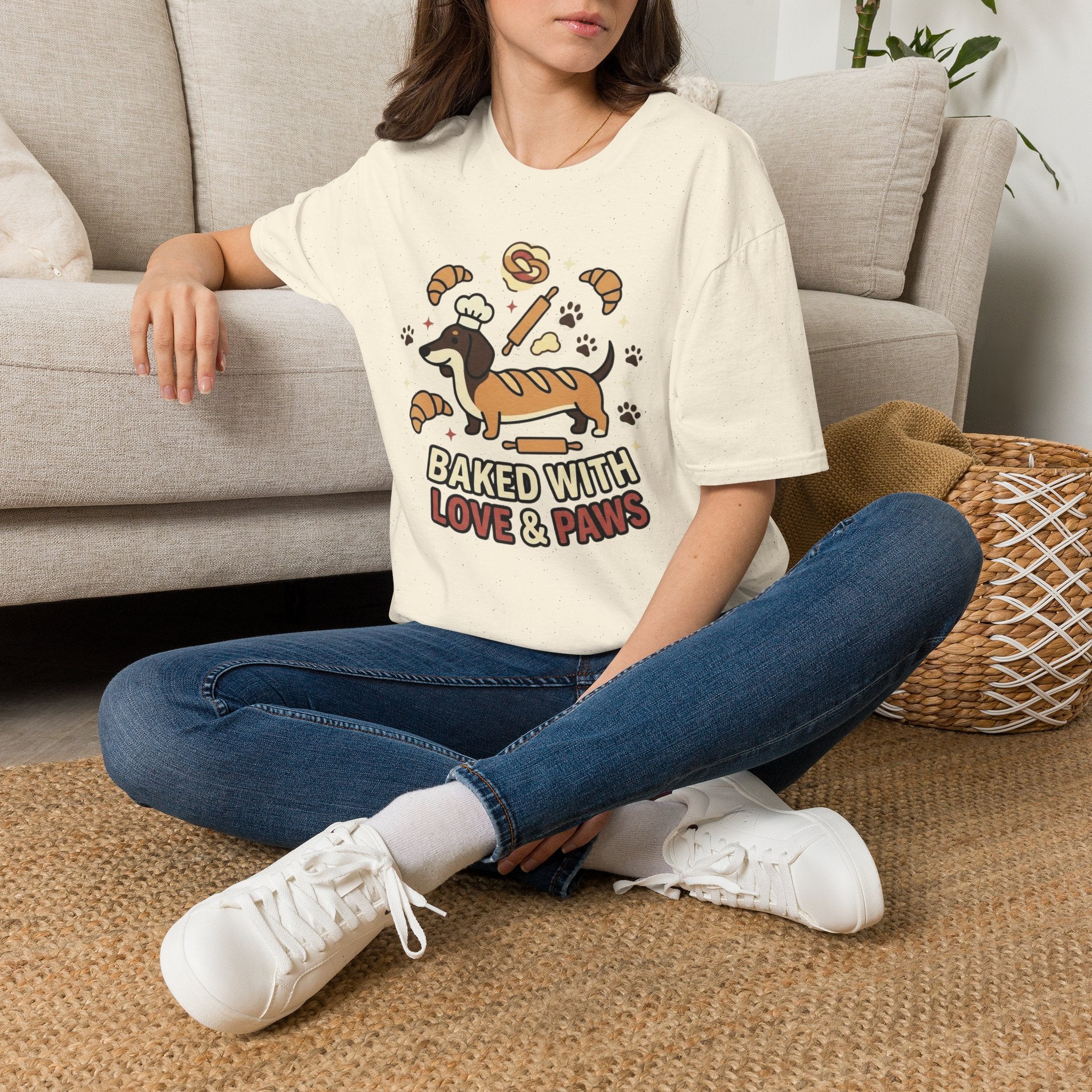 Baked with Love & Paws Graphic T-shirts